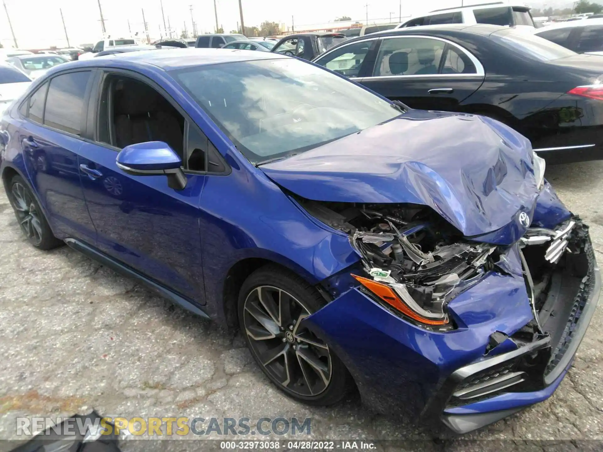 1 Photograph of a damaged car JTDS4MCE2MJ053357 TOYOTA COROLLA 2021