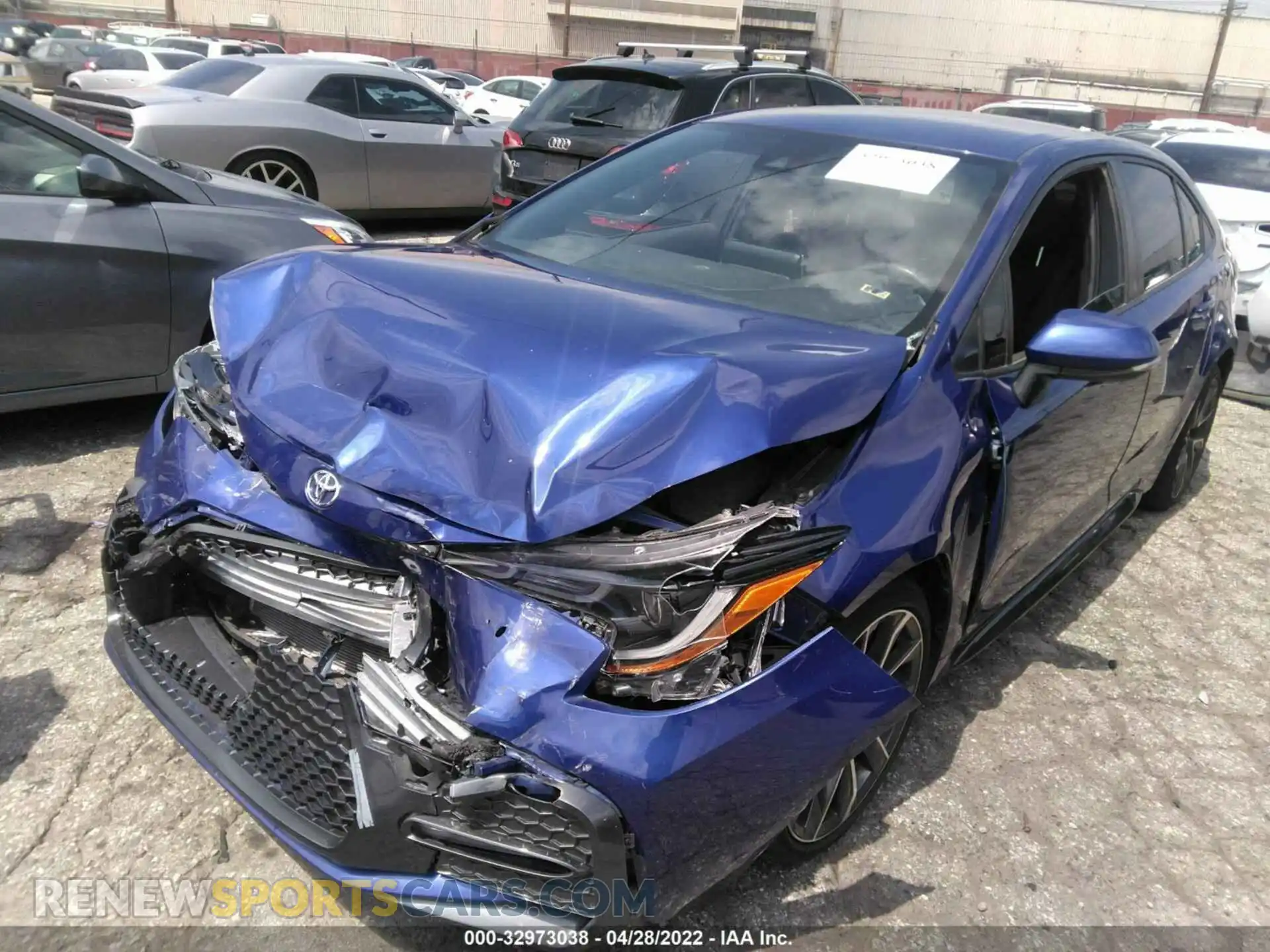 2 Photograph of a damaged car JTDS4MCE2MJ053357 TOYOTA COROLLA 2021