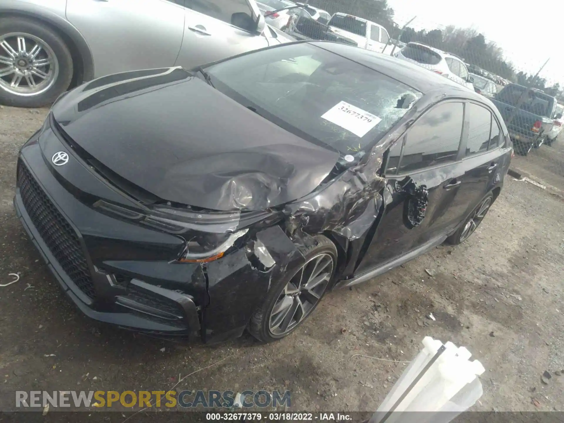2 fotografías del automóvil dañado JTDS4MCE2MJ054136 TOYOTA COROLLA 2021