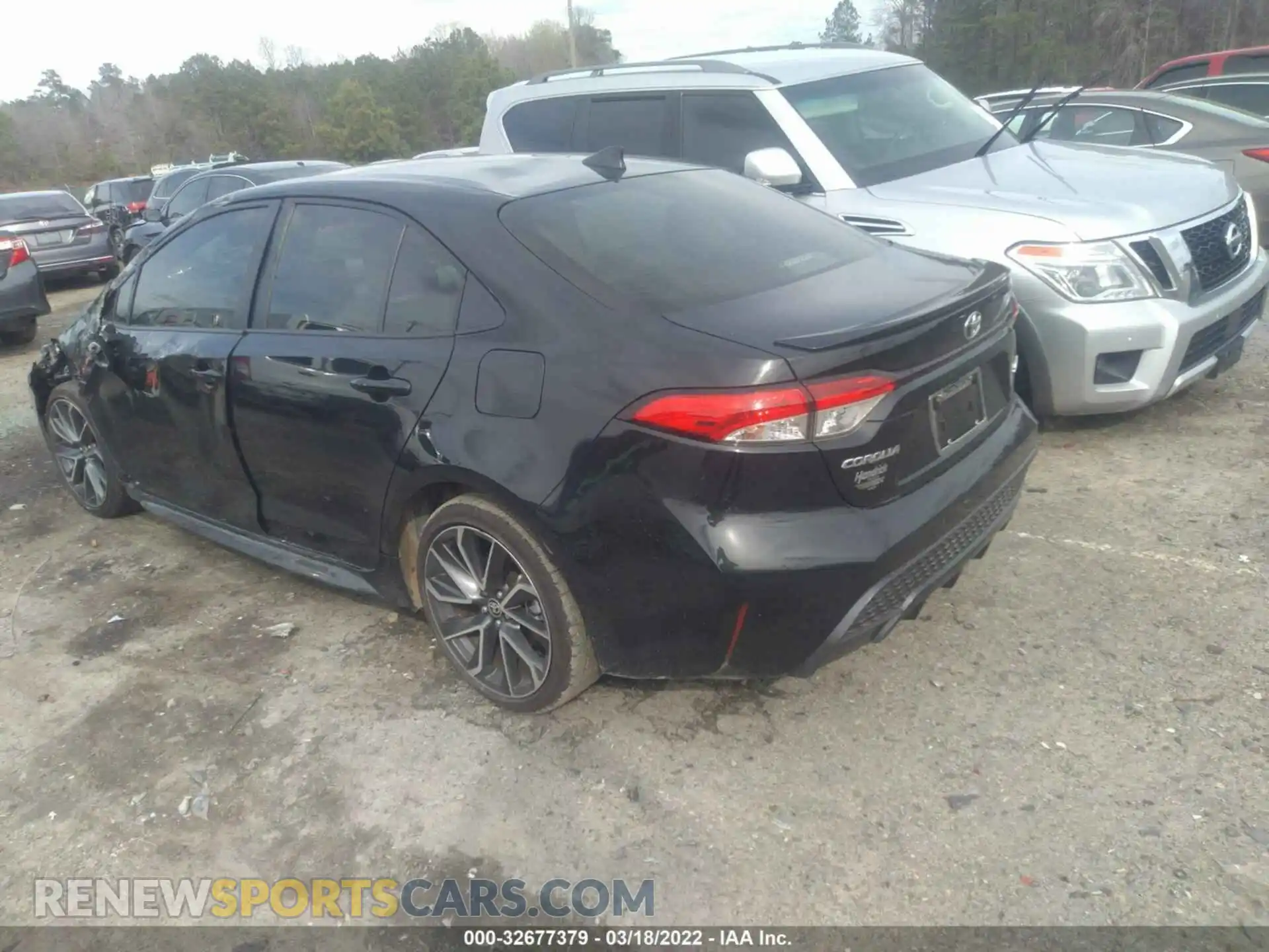 3 fotografías del automóvil dañado JTDS4MCE2MJ054136 TOYOTA COROLLA 2021