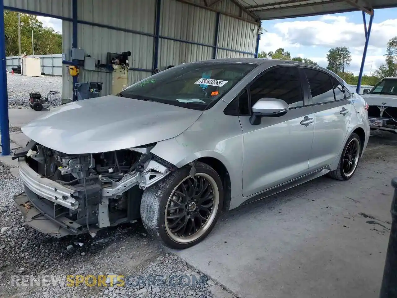 1 Photograph of a damaged car JTDS4MCE2MJ055741 TOYOTA COROLLA 2021