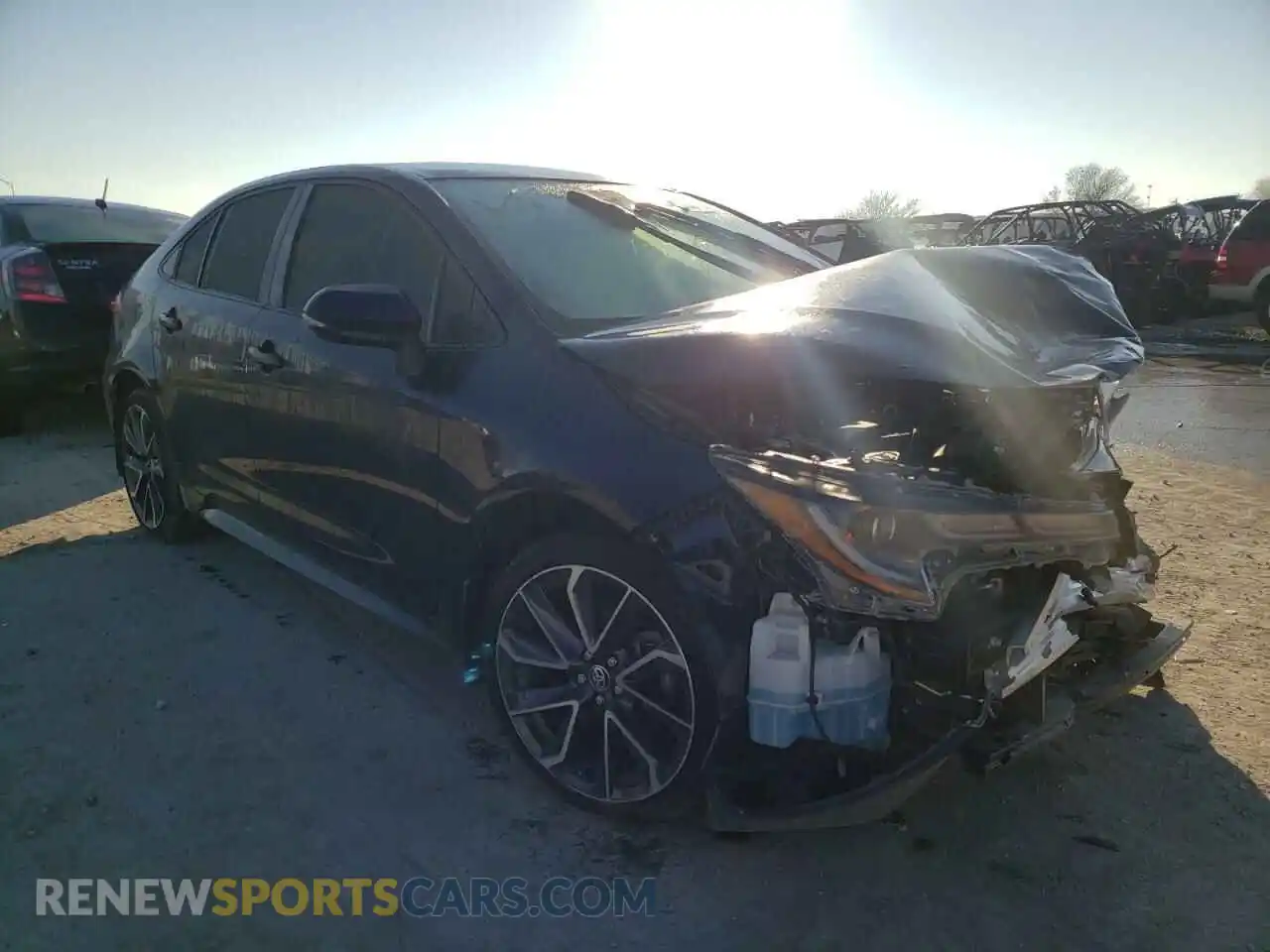 1 Photograph of a damaged car JTDS4MCE2MJ059661 TOYOTA COROLLA 2021