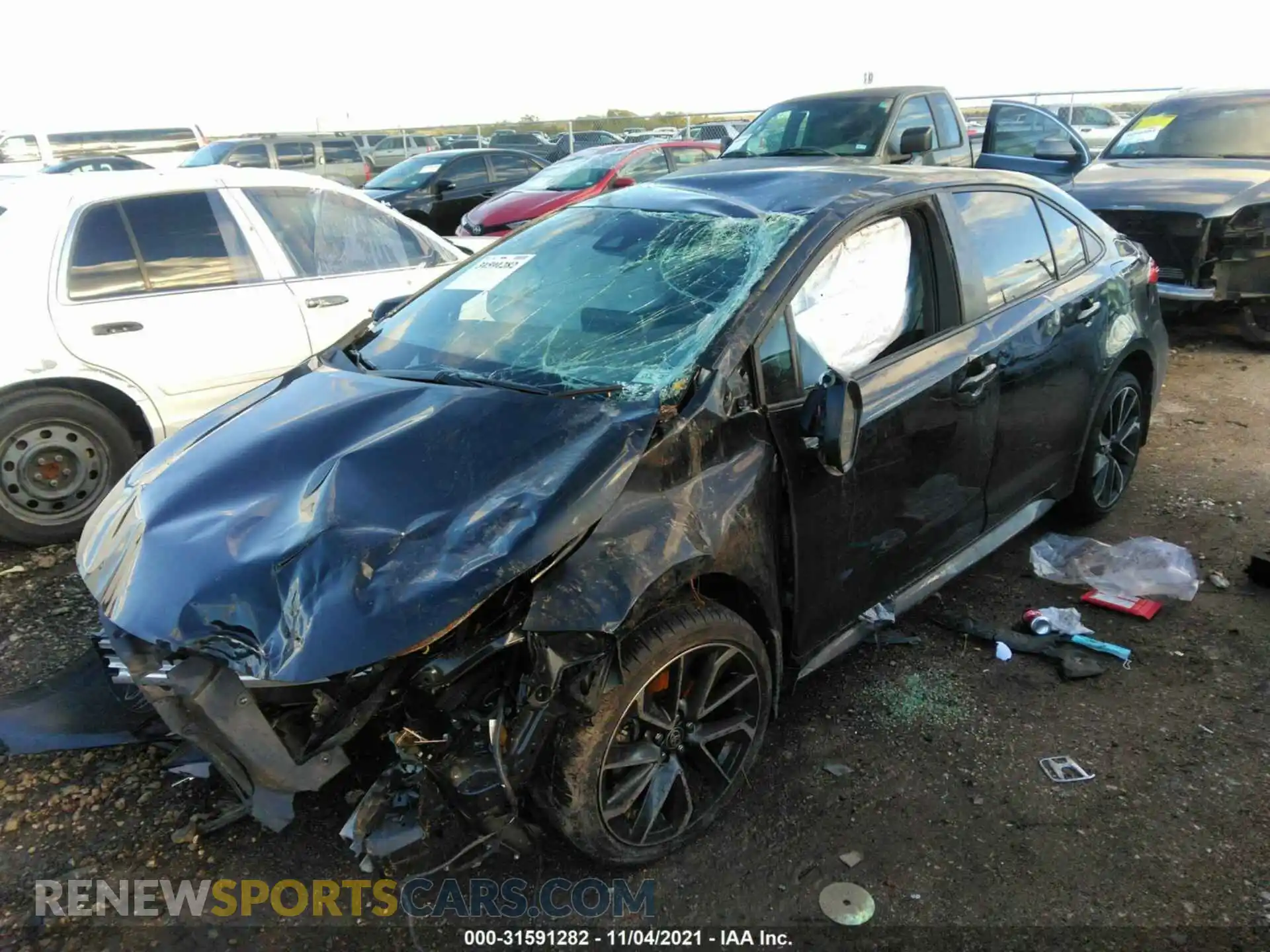 2 Photograph of a damaged car JTDS4MCE2MJ068828 TOYOTA COROLLA 2021