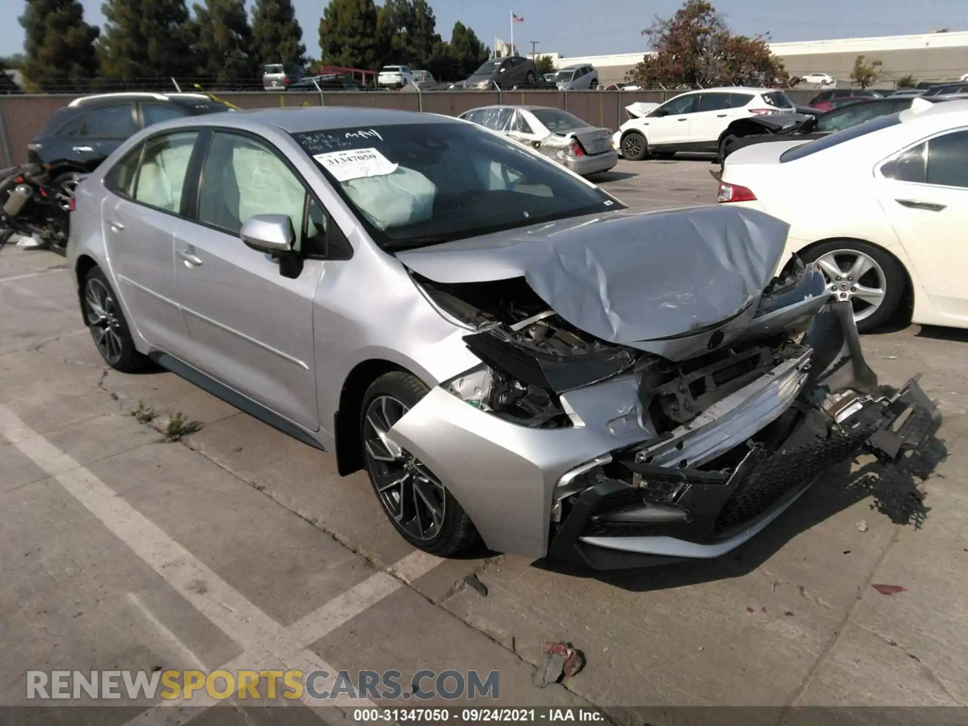 1 fotografías del automóvil dañado JTDS4MCE2MJ069090 TOYOTA COROLLA 2021