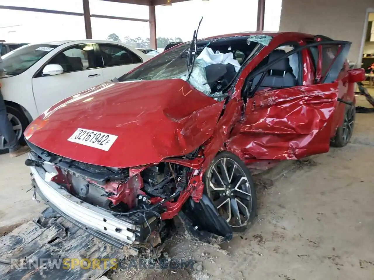 2 Photograph of a damaged car JTDS4MCE2MJ069607 TOYOTA COROLLA 2021