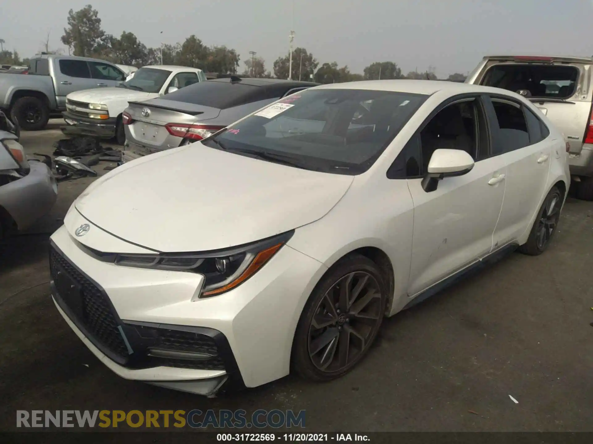 2 Photograph of a damaged car JTDS4MCE2MJ070207 TOYOTA COROLLA 2021