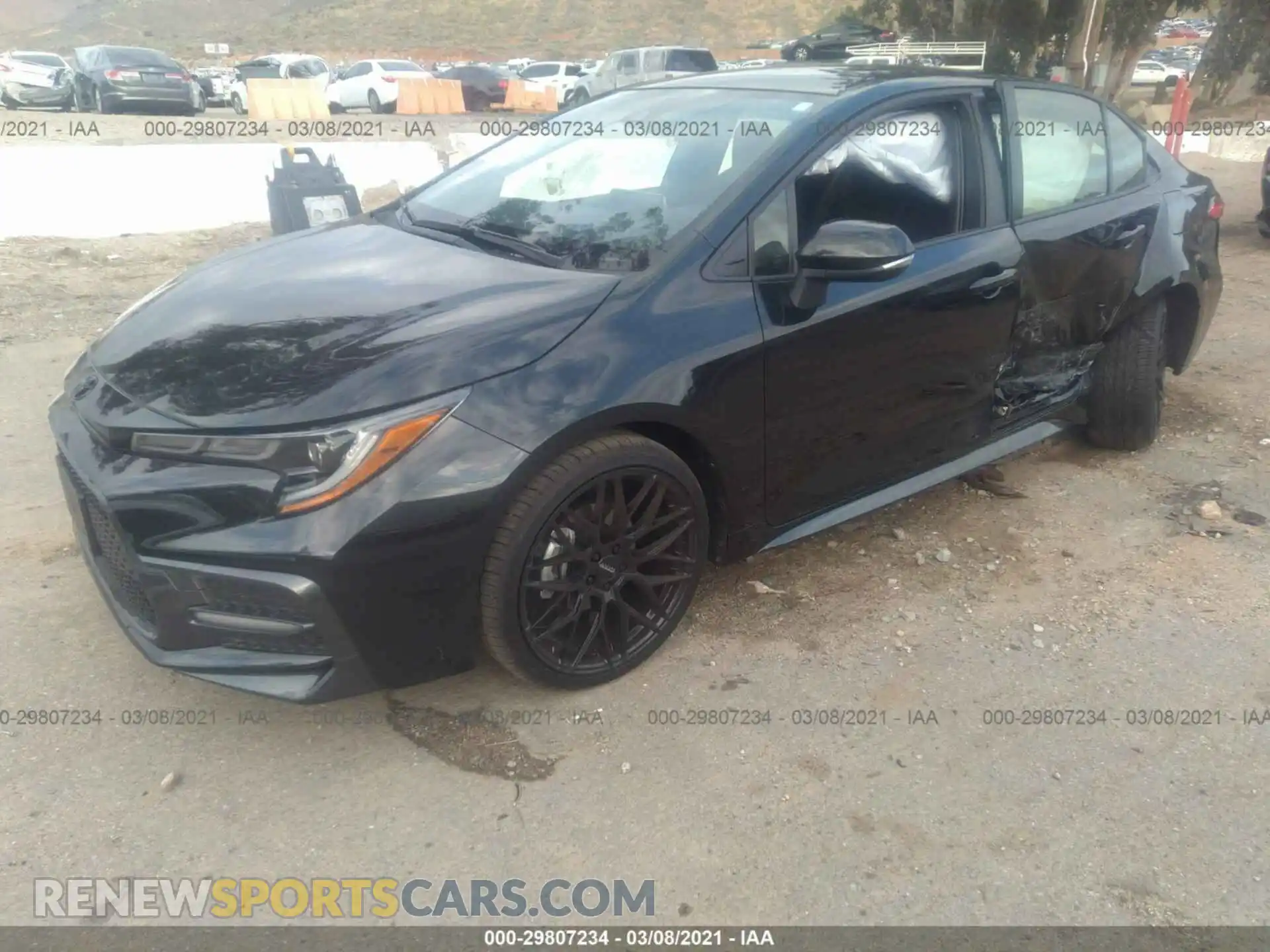 2 Photograph of a damaged car JTDS4MCE2MJ072068 TOYOTA COROLLA 2021