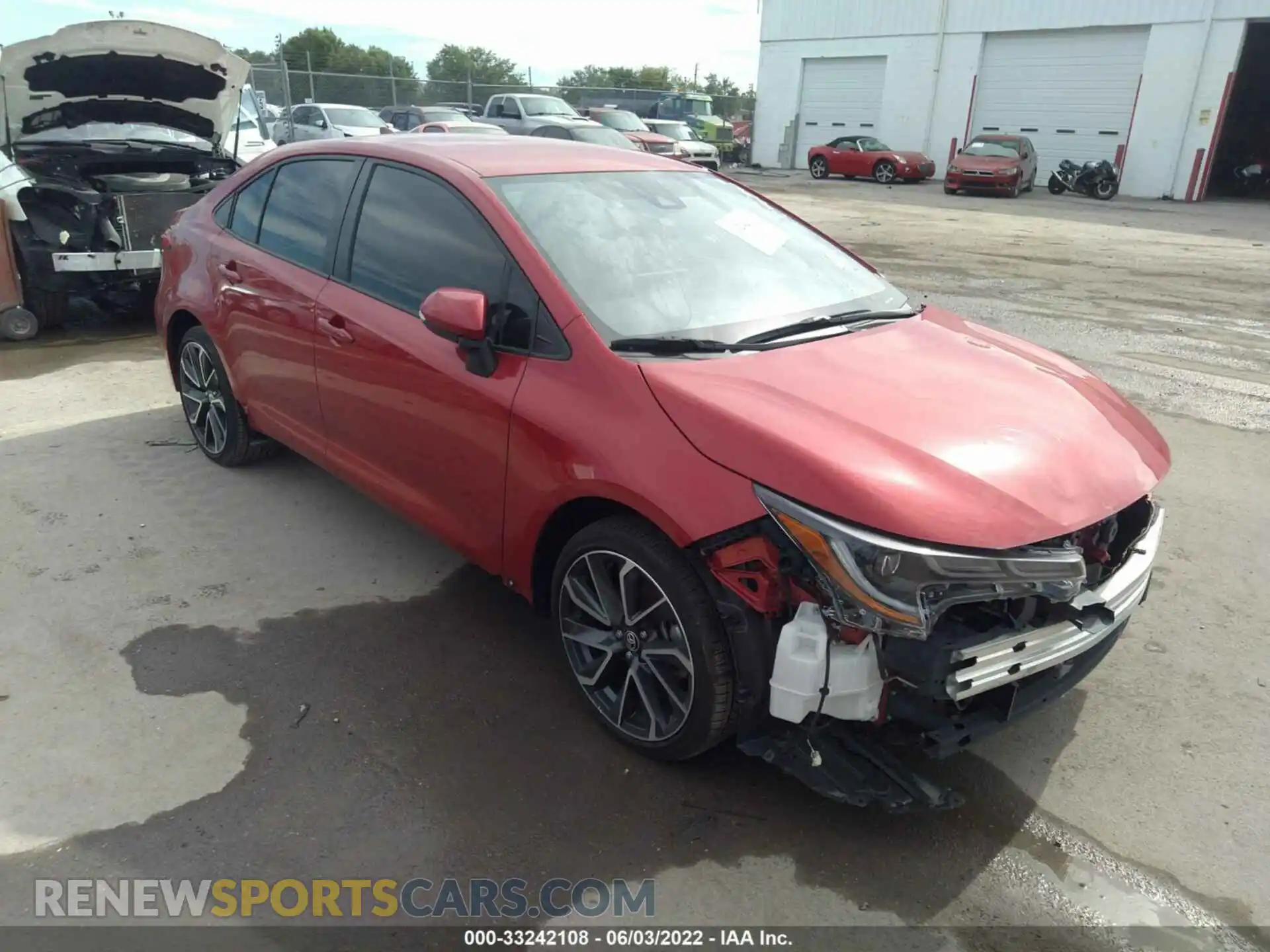 1 Photograph of a damaged car JTDS4MCE2MJ073687 TOYOTA COROLLA 2021