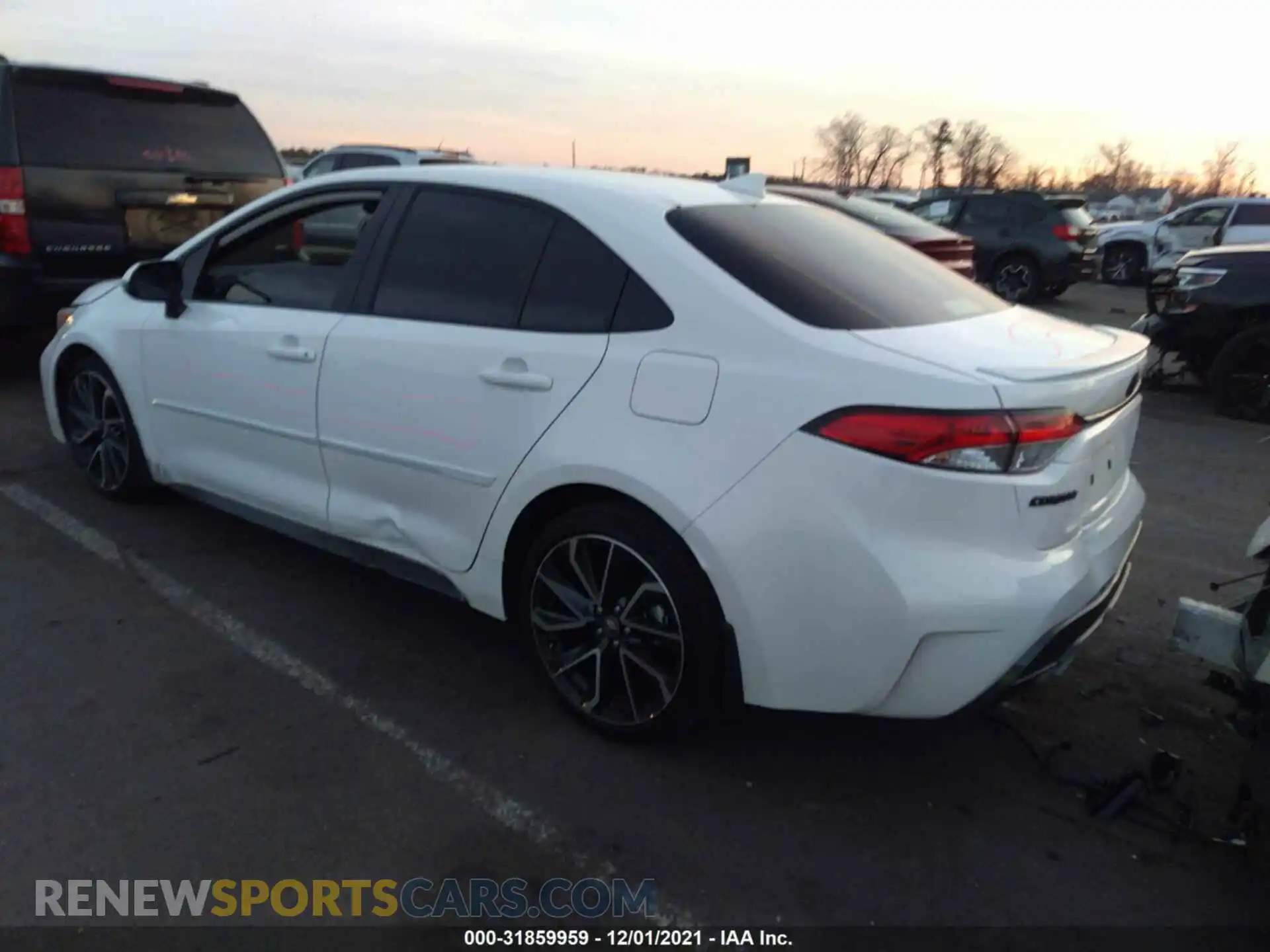 3 fotografías del automóvil dañado JTDS4MCE2MJ074158 TOYOTA COROLLA 2021