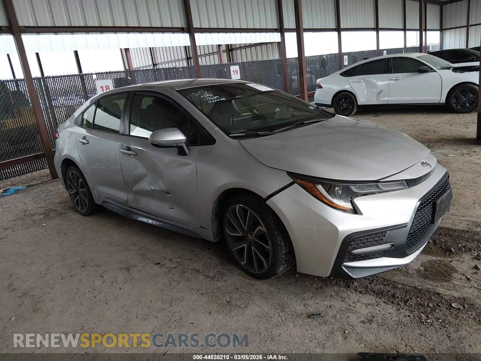 1 Photograph of a damaged car JTDS4MCE2MJ075276 TOYOTA COROLLA 2021