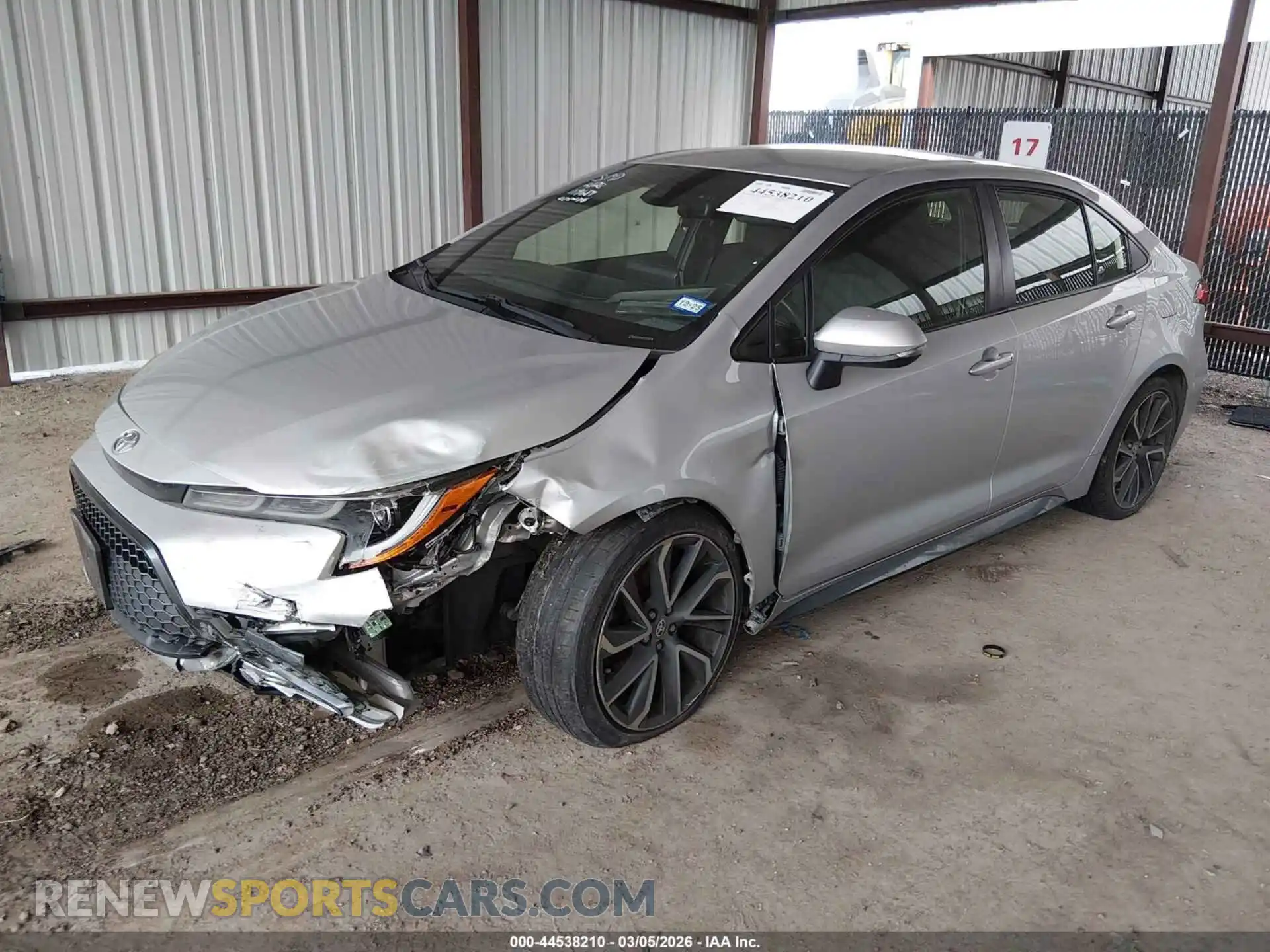 2 Photograph of a damaged car JTDS4MCE2MJ075276 TOYOTA COROLLA 2021