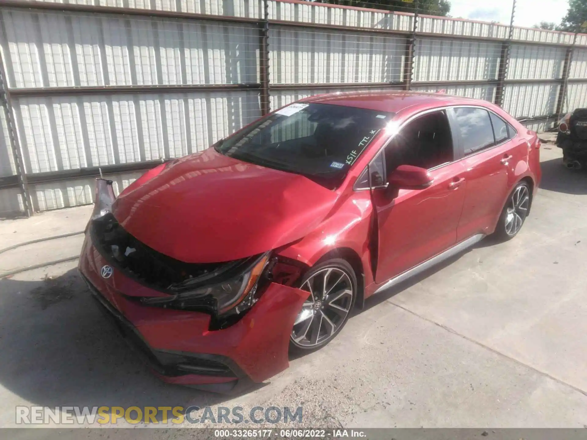 2 Photograph of a damaged car JTDS4MCE2MJ075777 TOYOTA COROLLA 2021