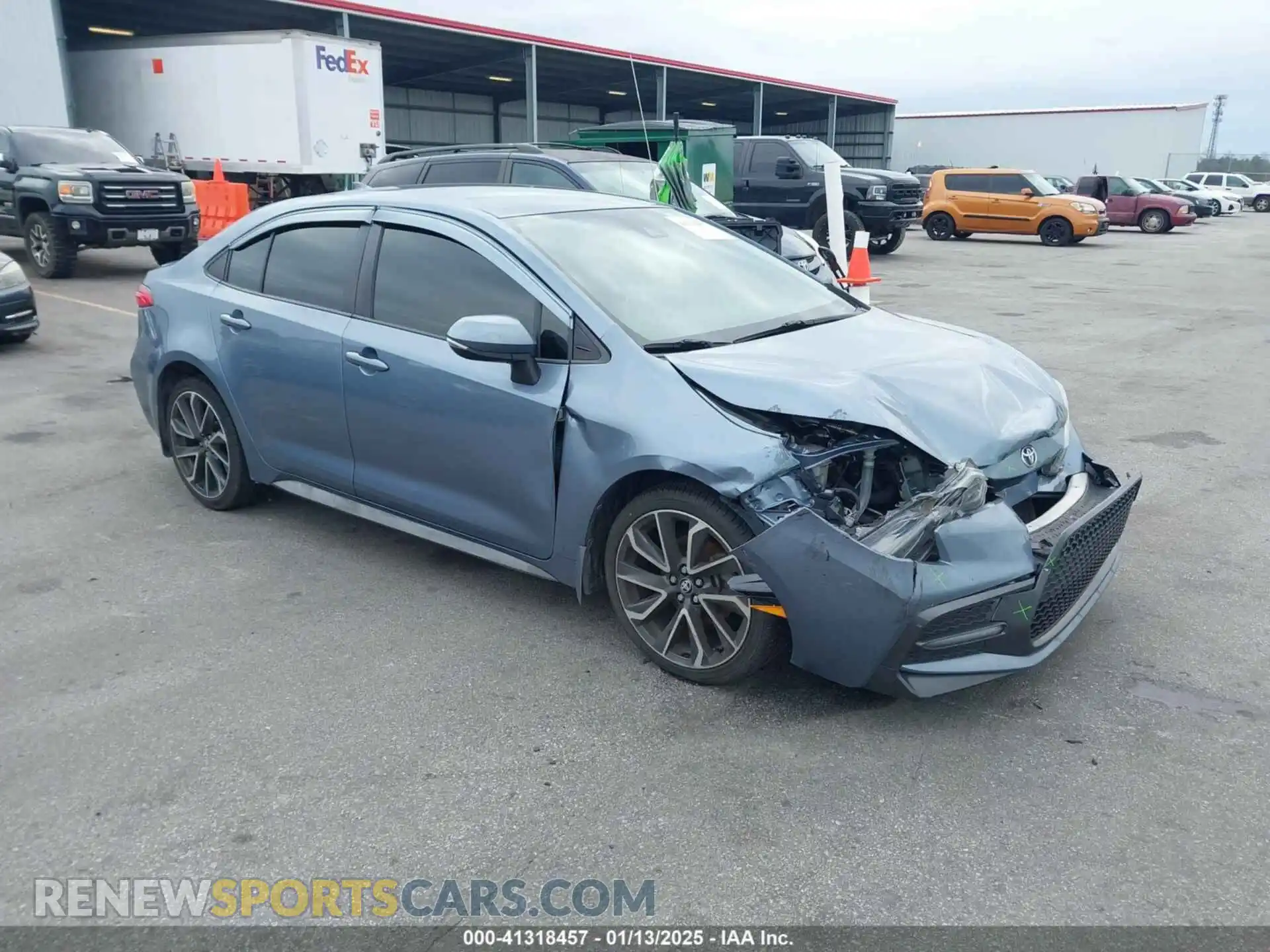 1 Photograph of a damaged car JTDS4MCE3MJ056929 TOYOTA COROLLA 2021