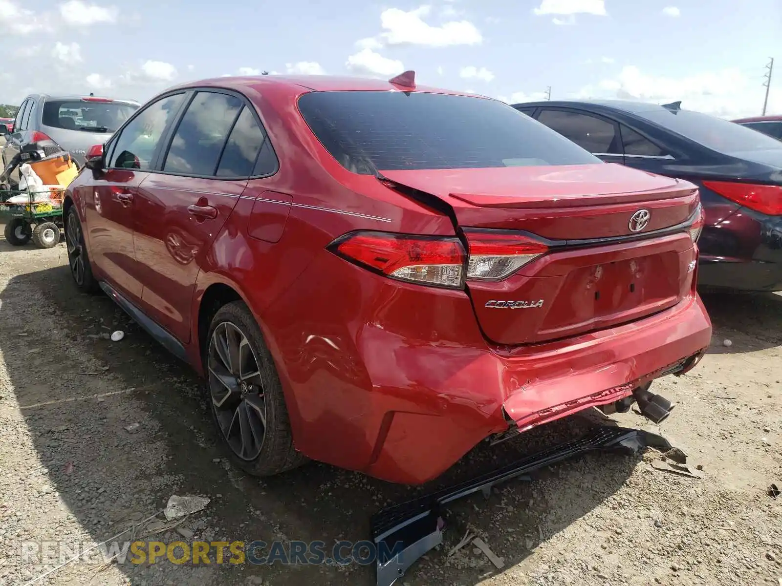 3 Photograph of a damaged car JTDS4MCE3MJ059880 TOYOTA COROLLA 2021