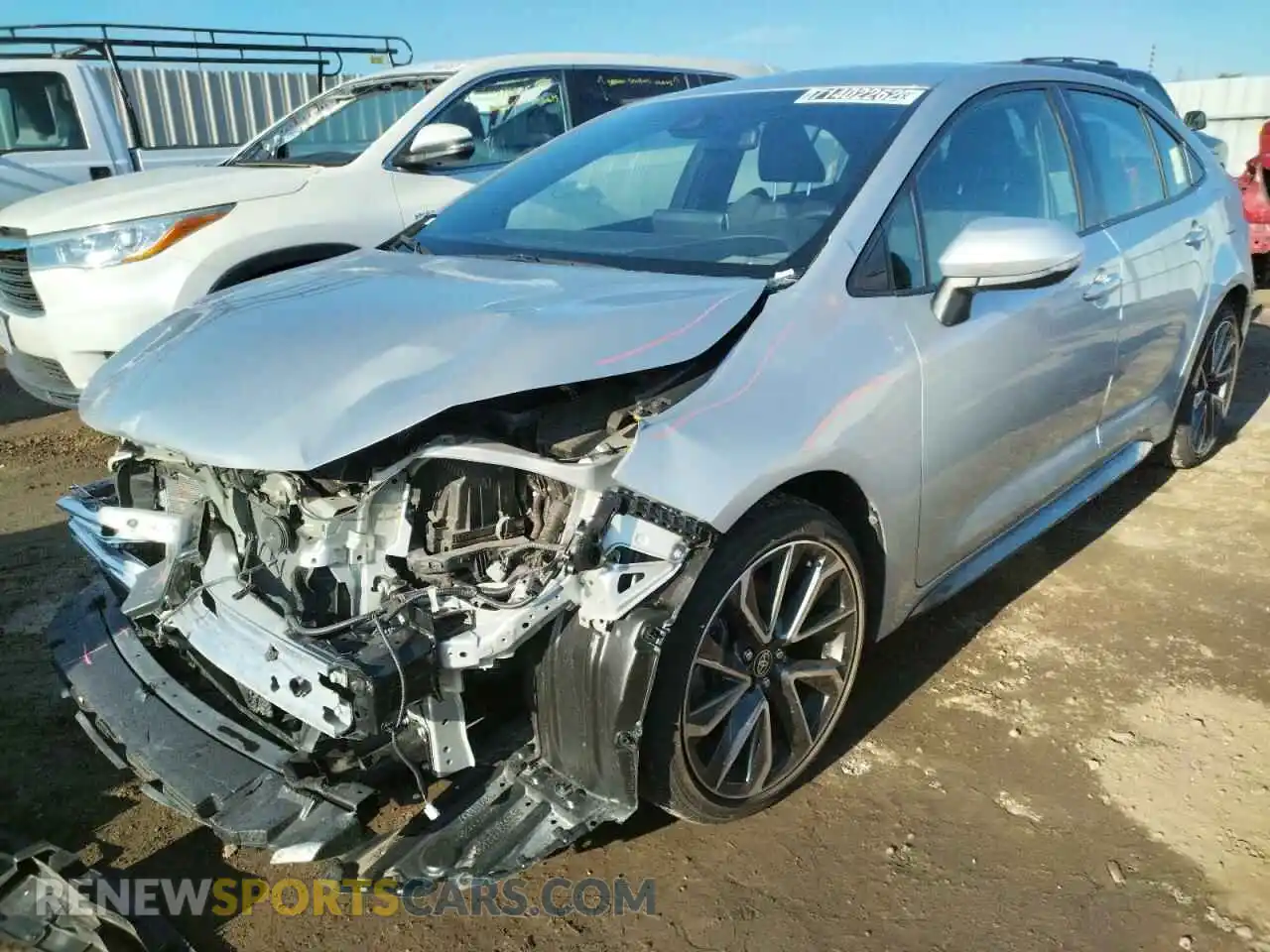 1 Photograph of a damaged car JTDS4MCE3MJ060026 TOYOTA COROLLA 2021
