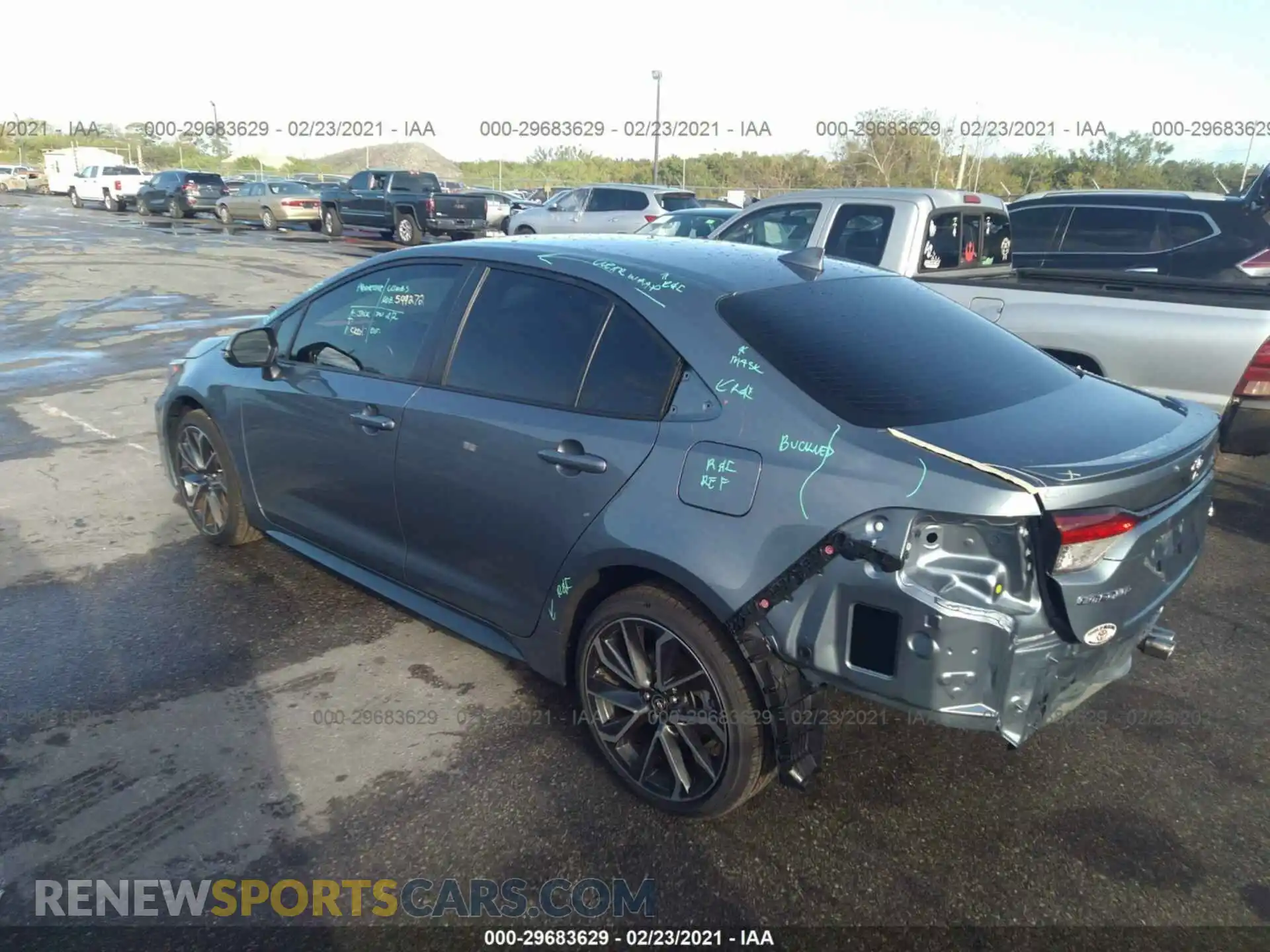 3 Photograph of a damaged car JTDS4MCE3MJ061497 TOYOTA COROLLA 2021