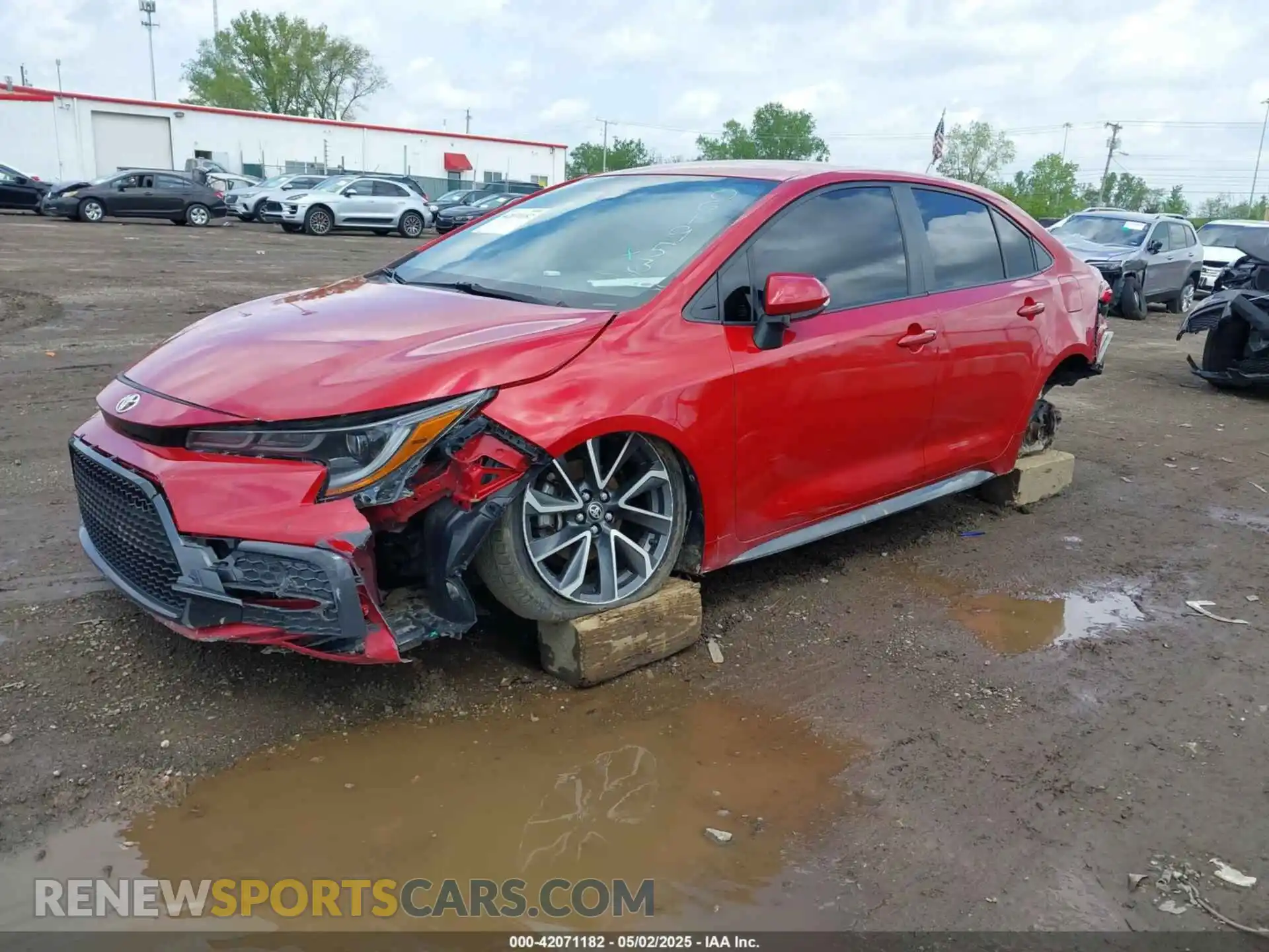 2 Photograph of a damaged car JTDS4MCE3MJ061953 TOYOTA COROLLA 2021