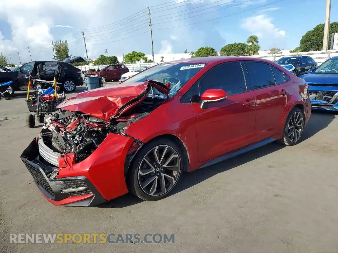 1 fotografías del automóvil dañado JTDS4MCE3MJ063265 TOYOTA COROLLA 2021