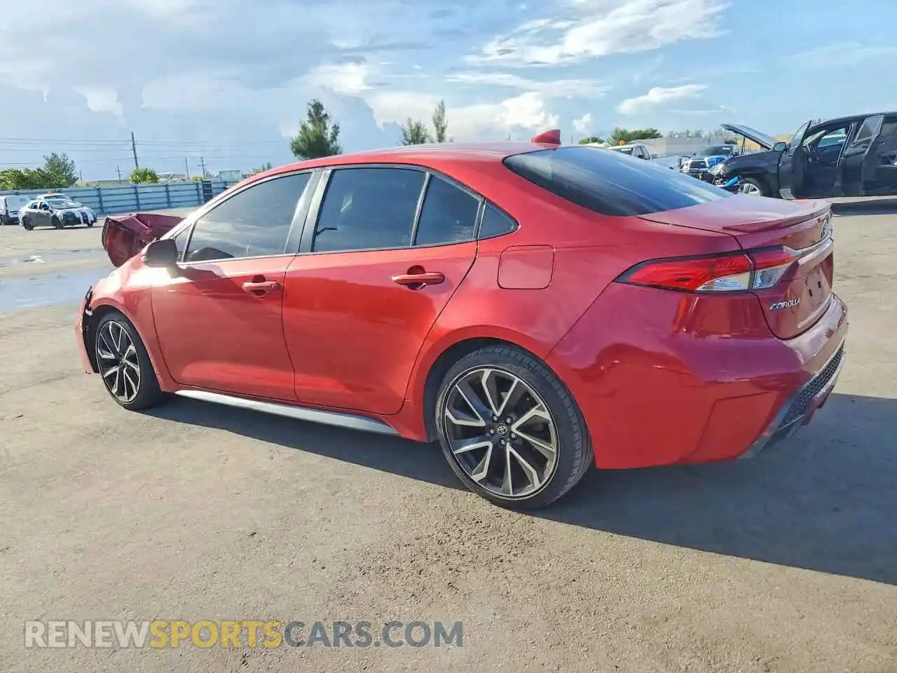 2 fotografías del automóvil dañado JTDS4MCE3MJ063265 TOYOTA COROLLA 2021