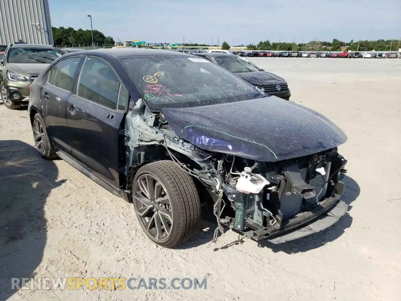 1 Photograph of a damaged car JTDS4MCE3MJ071821 TOYOTA COROLLA 2021