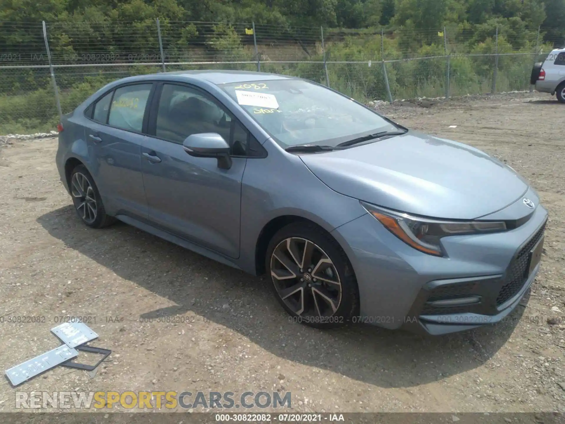 1 Photograph of a damaged car JTDS4MCE3MJ076212 TOYOTA COROLLA 2021