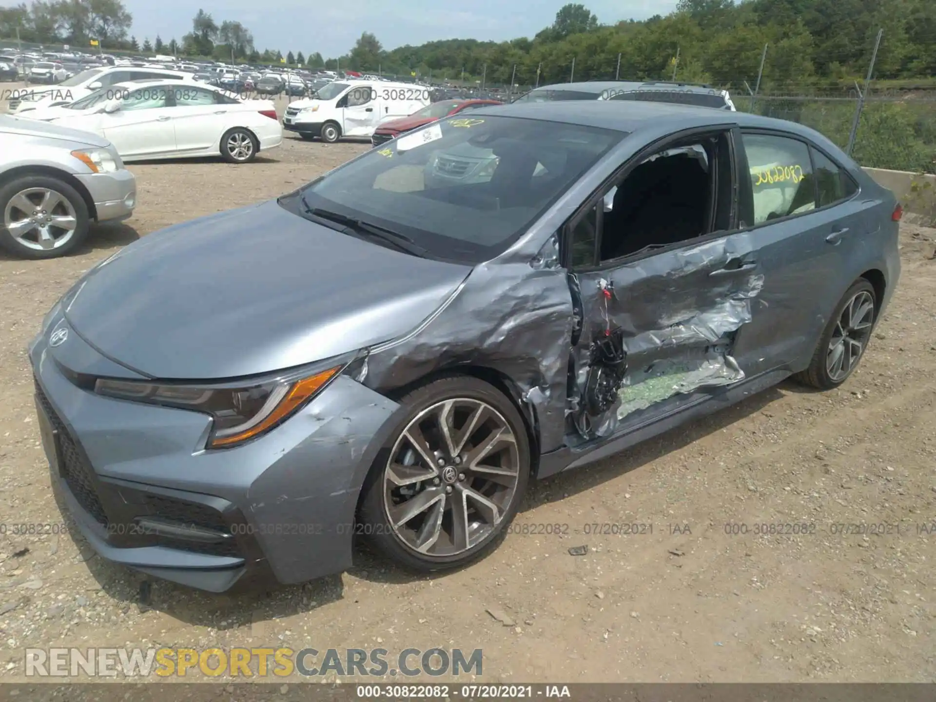 2 Photograph of a damaged car JTDS4MCE3MJ076212 TOYOTA COROLLA 2021