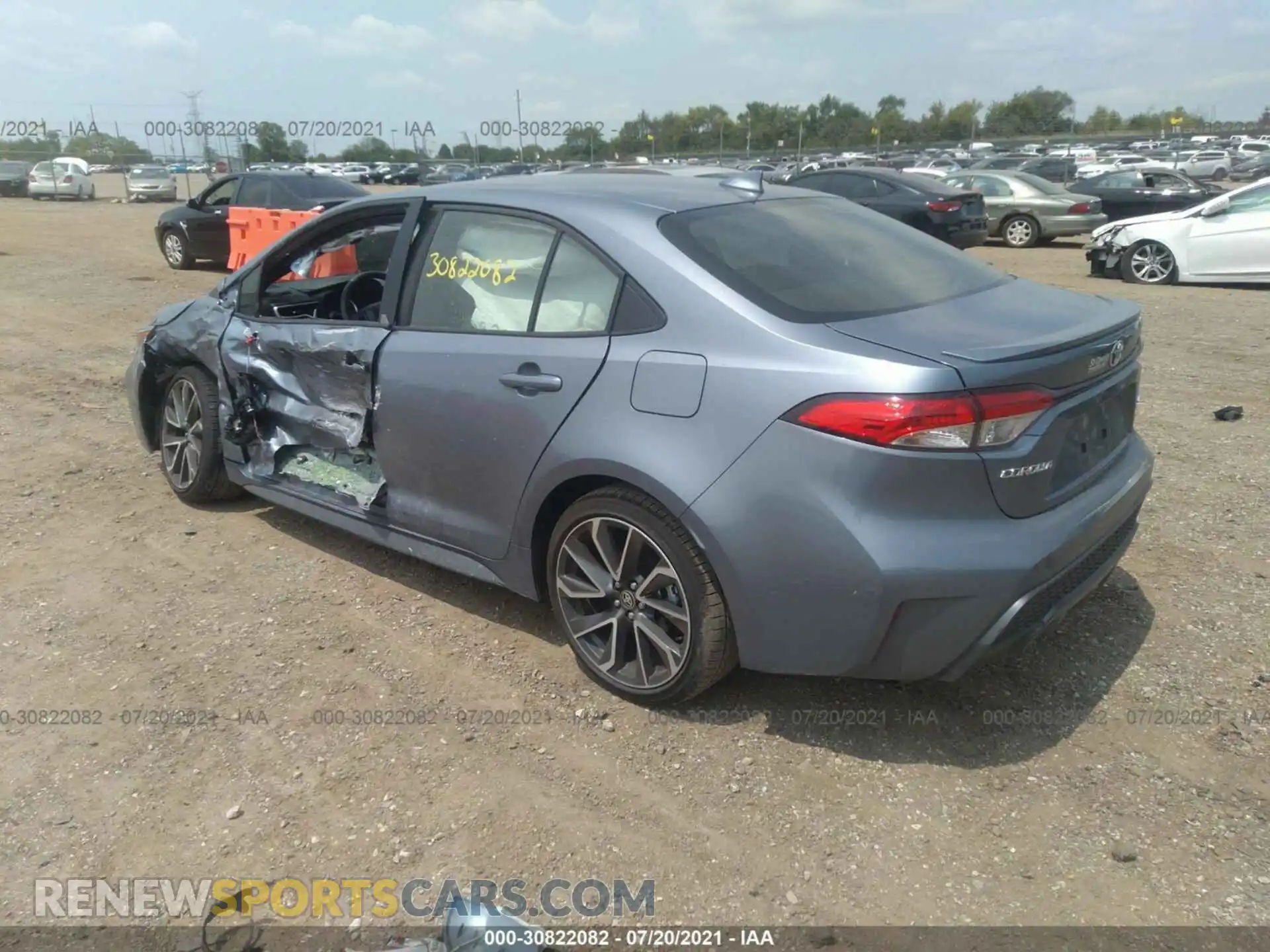 3 Photograph of a damaged car JTDS4MCE3MJ076212 TOYOTA COROLLA 2021