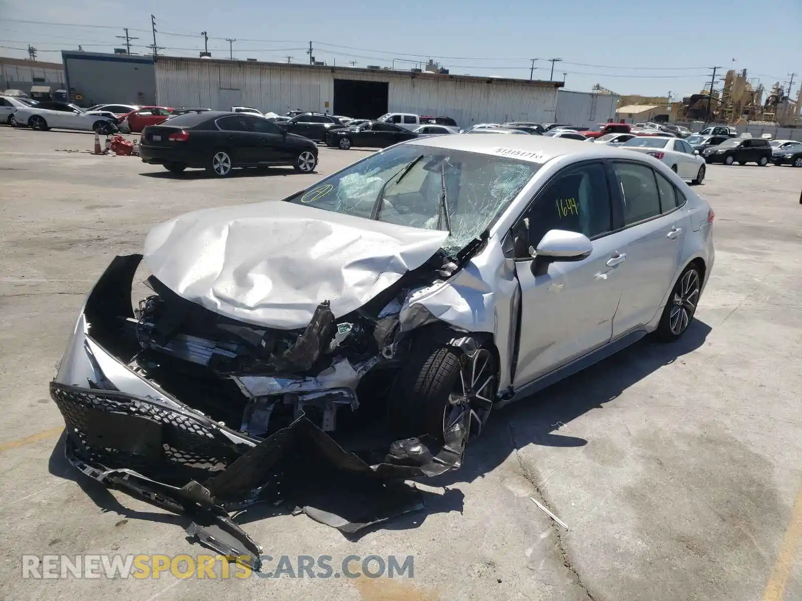 2 Photograph of a damaged car JTDS4MCE3MJ077134 TOYOTA COROLLA 2021
