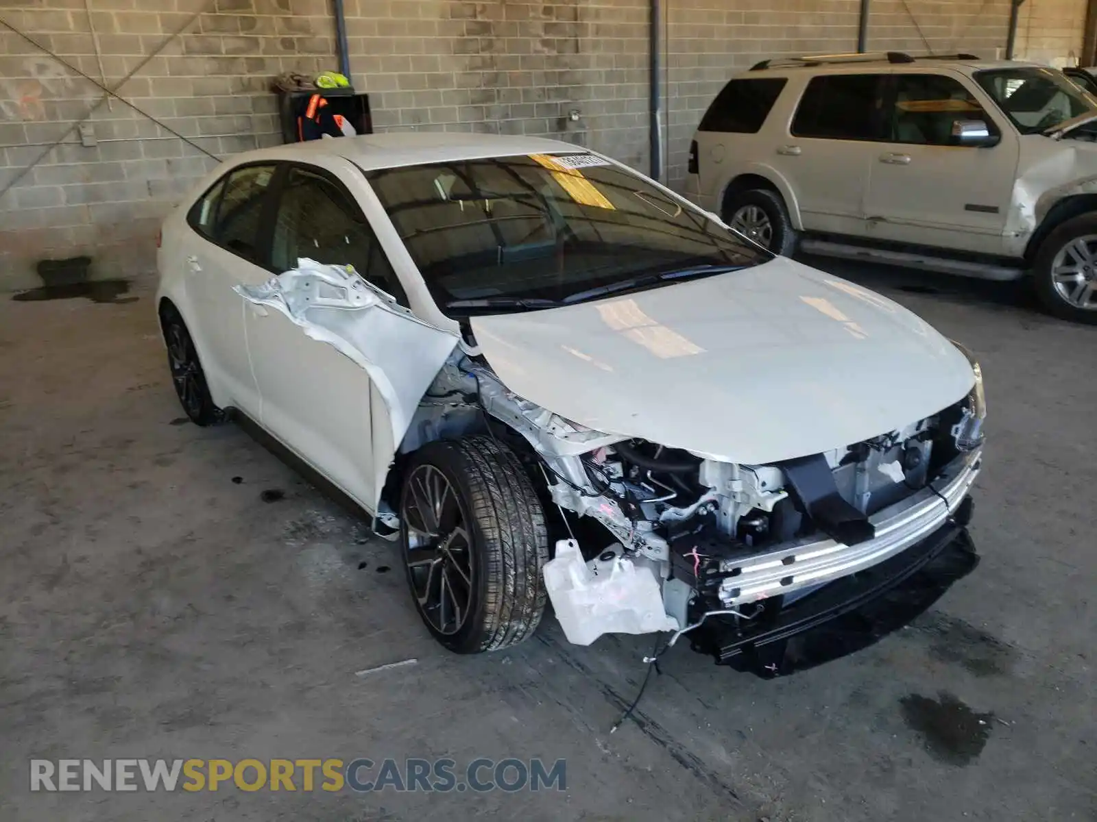 1 Photograph of a damaged car JTDS4MCE3MJ080857 TOYOTA COROLLA 2021