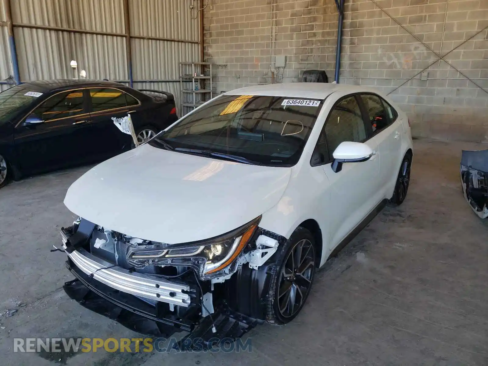 2 Photograph of a damaged car JTDS4MCE3MJ080857 TOYOTA COROLLA 2021