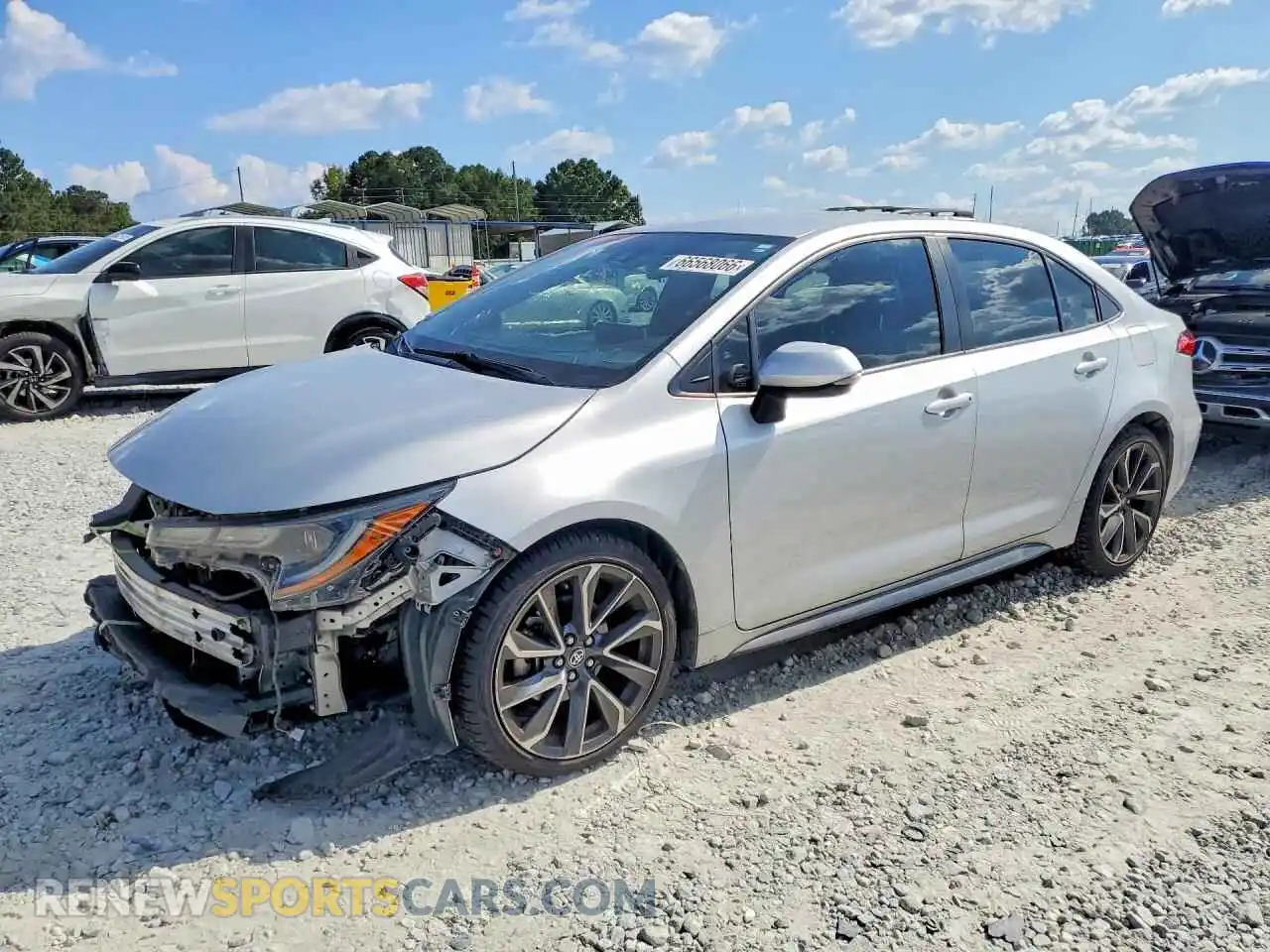 1 Photograph of a damaged car JTDS4MCE4MJ055806 TOYOTA COROLLA 2021