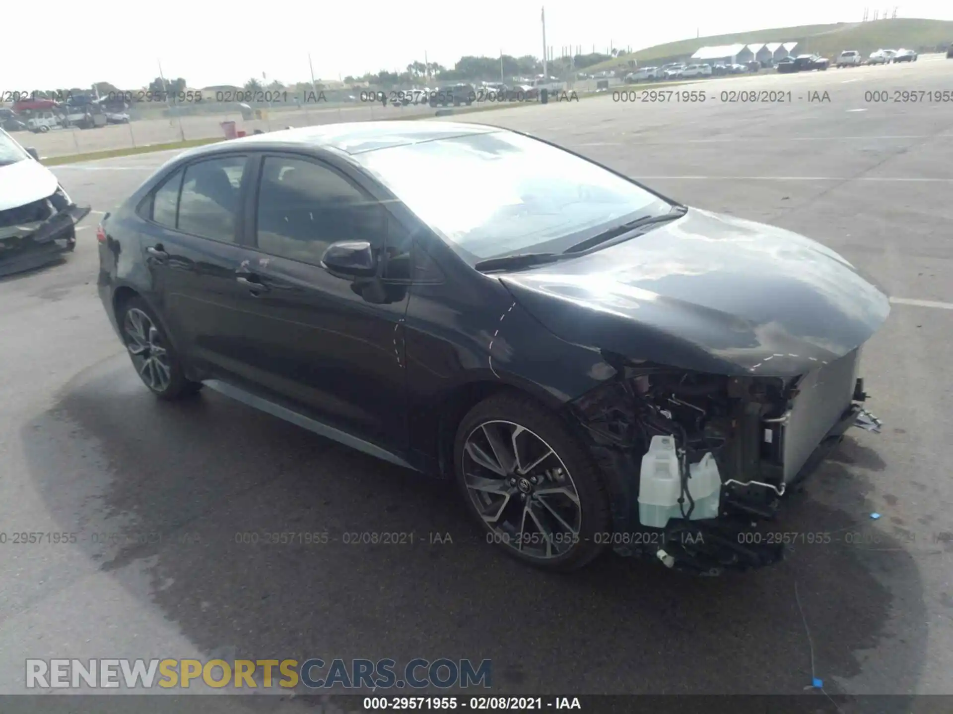 1 Photograph of a damaged car JTDS4MCE4MJ055885 TOYOTA COROLLA 2021