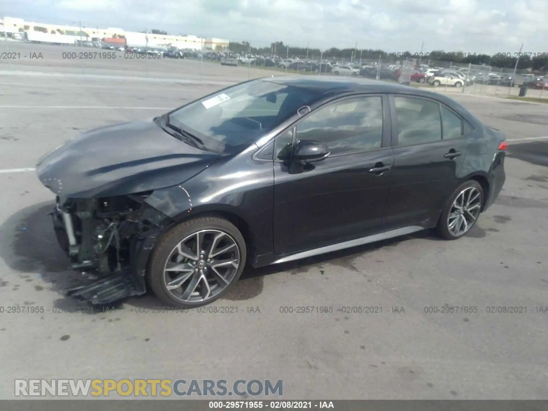 2 Photograph of a damaged car JTDS4MCE4MJ055885 TOYOTA COROLLA 2021