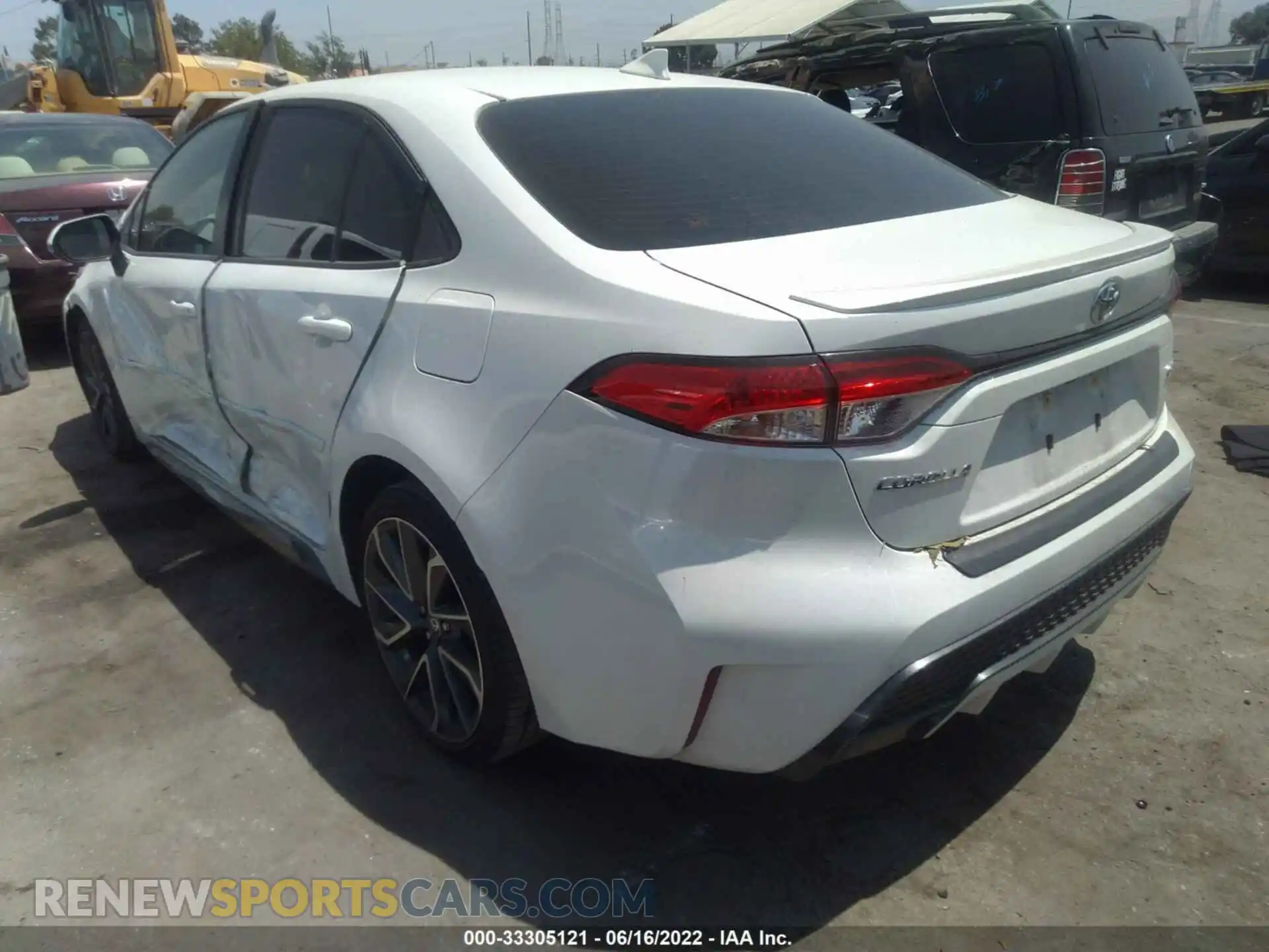3 Photograph of a damaged car JTDS4MCE4MJ057362 TOYOTA COROLLA 2021