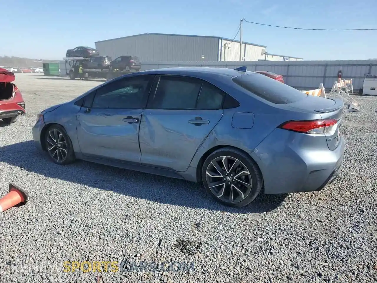 2 fotografías del automóvil dañado JTDS4MCE4MJ057622 TOYOTA COROLLA 2021