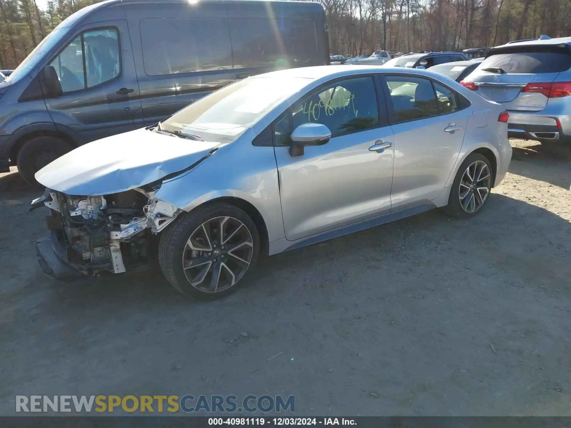 2 Photograph of a damaged car JTDS4MCE4MJ061850 TOYOTA COROLLA 2021