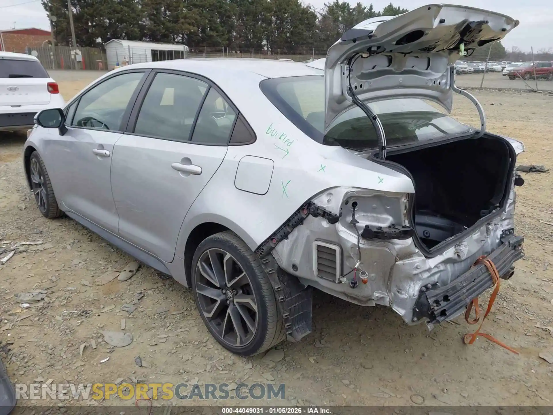 3 Photograph of a damaged car JTDS4MCE4MJ062660 TOYOTA COROLLA 2021