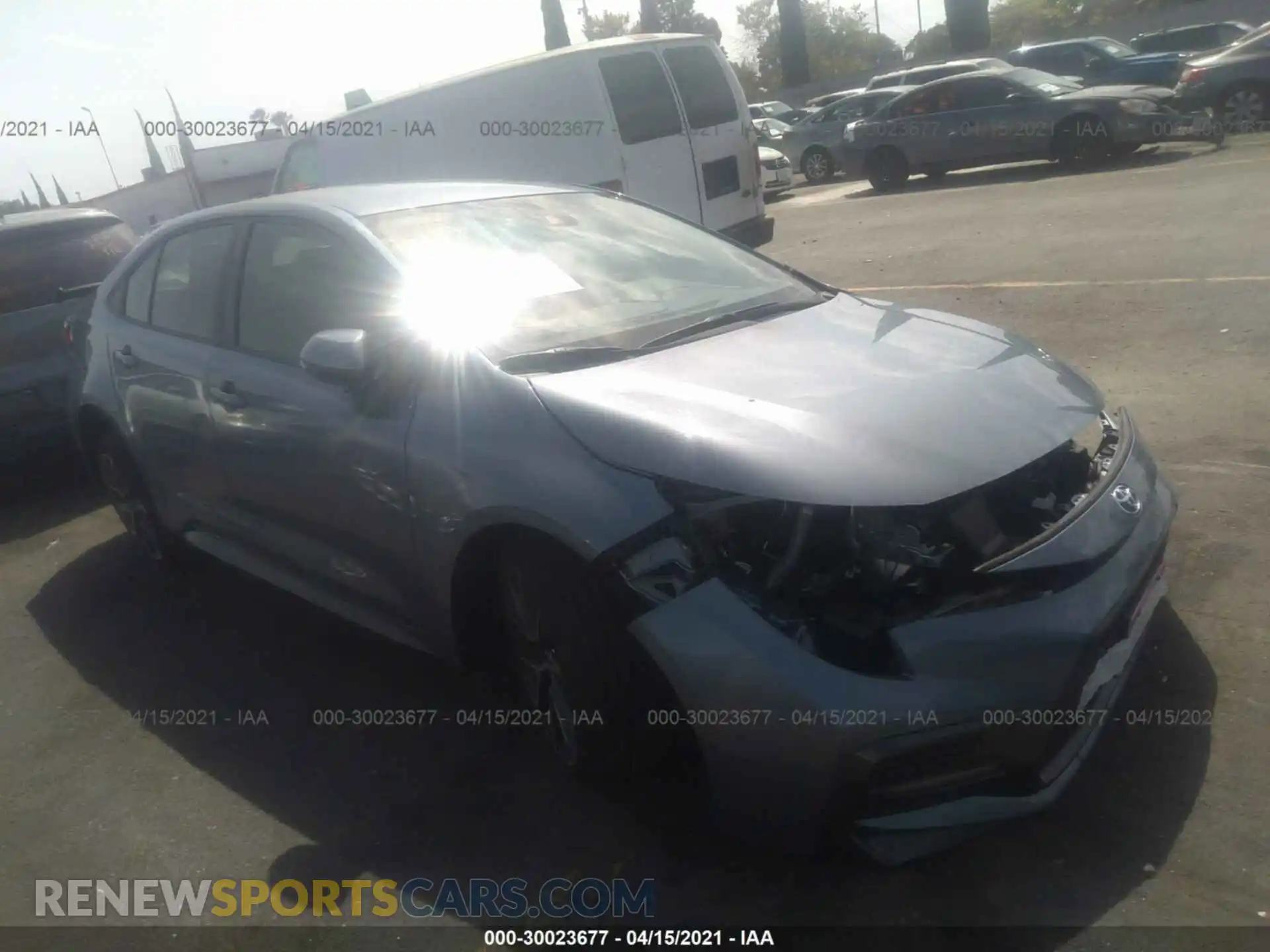 1 Photograph of a damaged car JTDS4MCE4MJ064148 TOYOTA COROLLA 2021