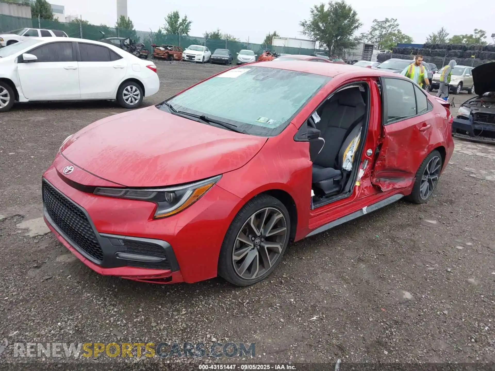 2 Photograph of a damaged car JTDS4MCE4MJ066739 TOYOTA COROLLA 2021