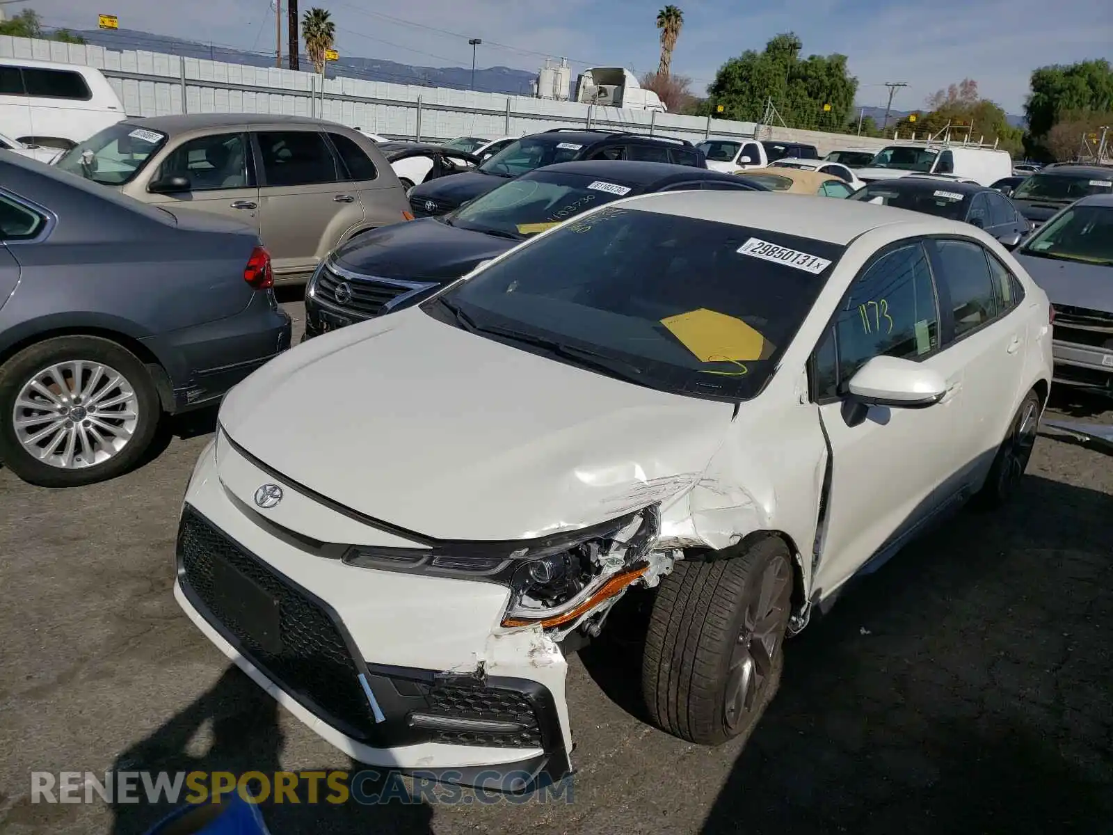 2 Photograph of a damaged car JTDS4MCE4MJ066840 TOYOTA COROLLA 2021