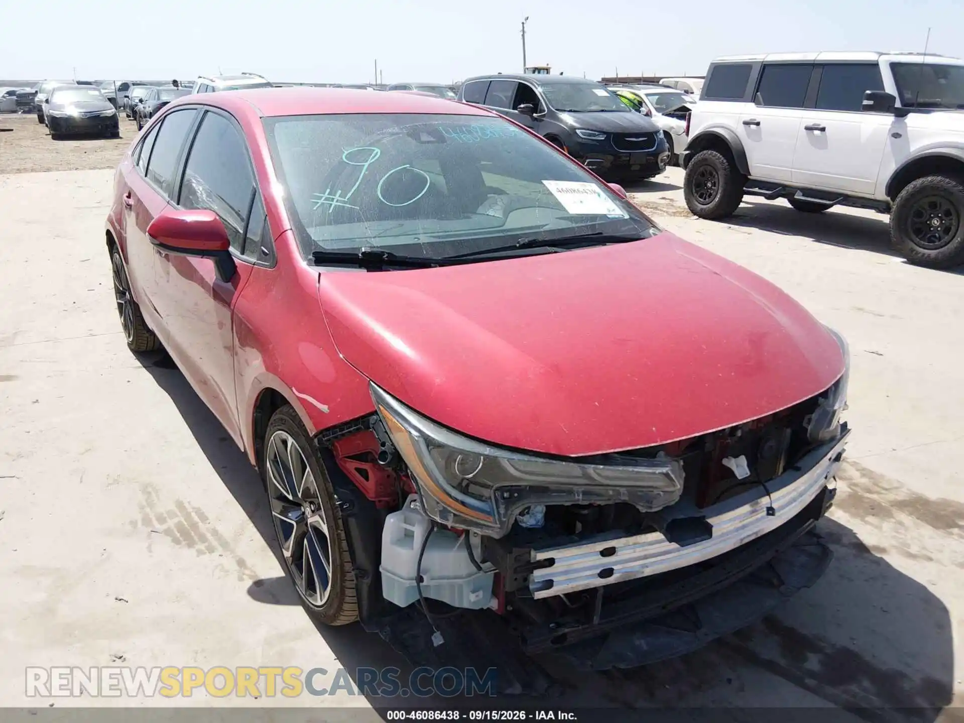 1 fotografías del automóvil dañado JTDS4MCE4MJ069110 TOYOTA COROLLA 2021