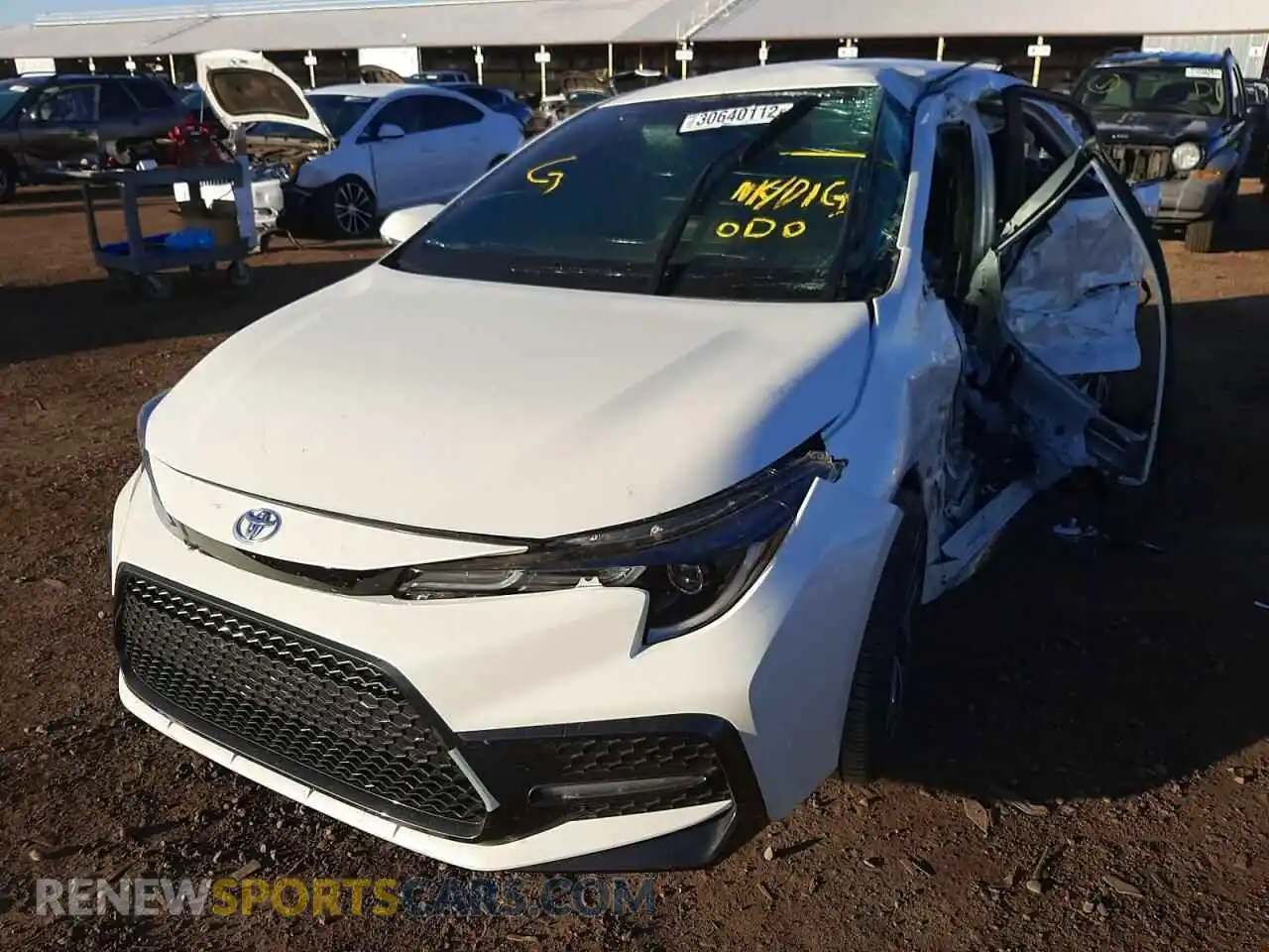 2 Photograph of a damaged car JTDS4MCE4MJ069592 TOYOTA COROLLA 2021