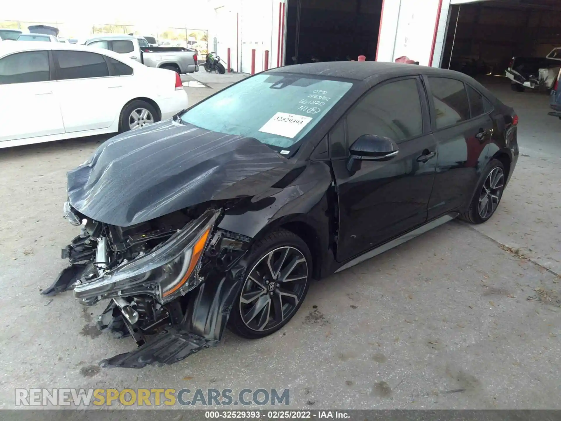 2 Photograph of a damaged car JTDS4MCE4MJ071066 TOYOTA COROLLA 2021