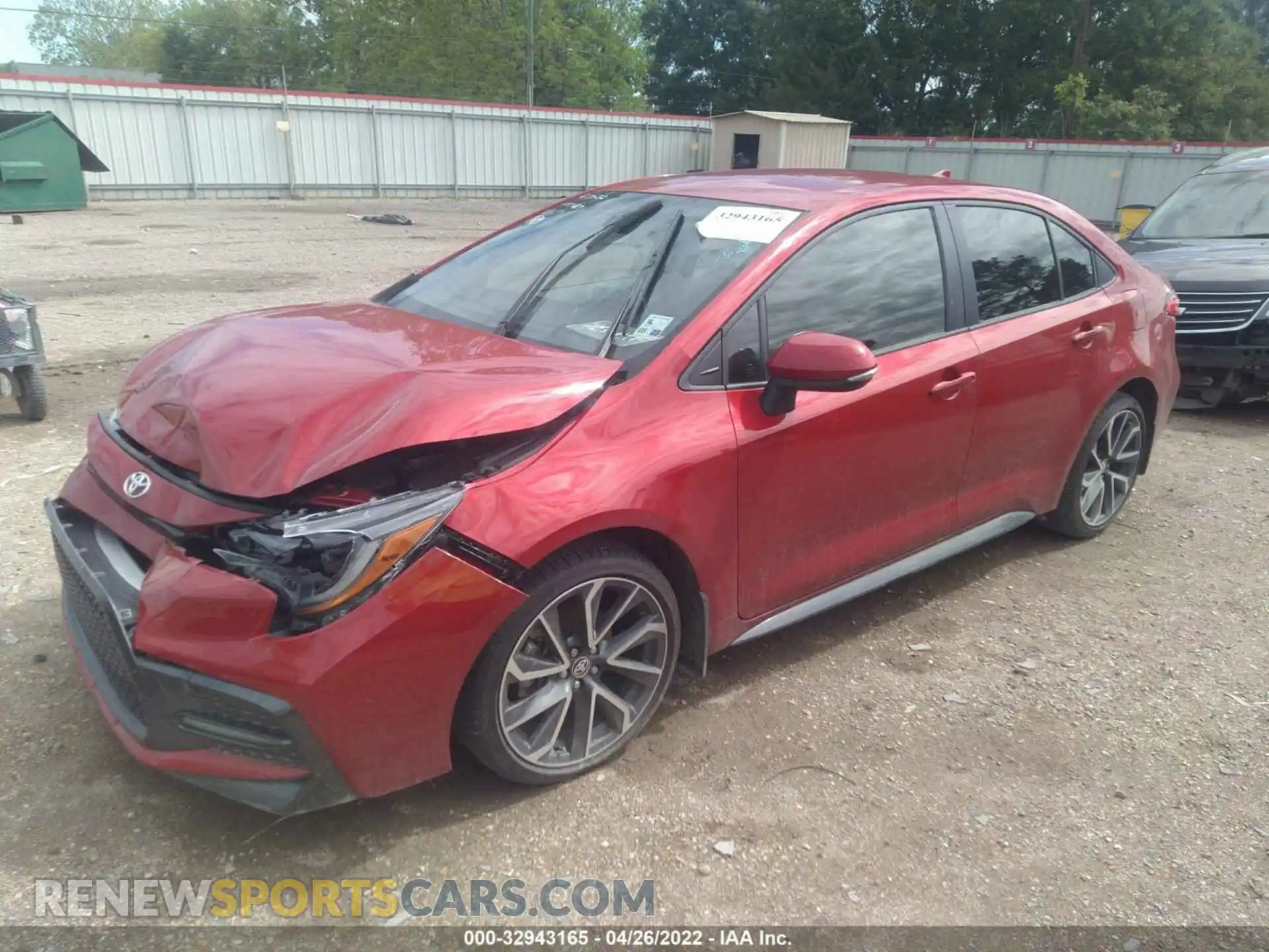 2 Photograph of a damaged car JTDS4MCE4MJ075487 TOYOTA COROLLA 2021