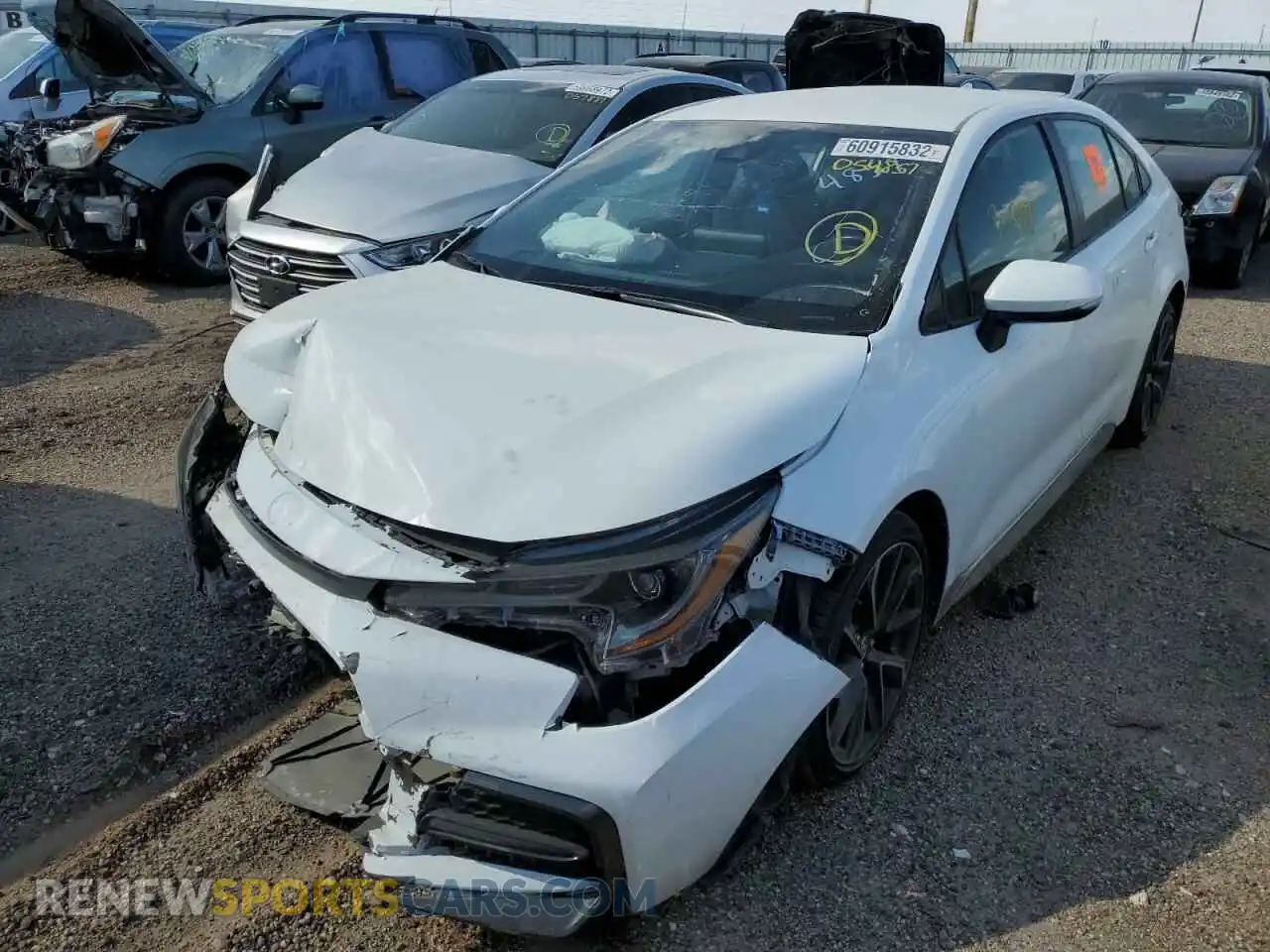 2 Фотография поврежденного автомобиля JTDS4MCE5MJ054857 TOYOTA COROLLA 2021