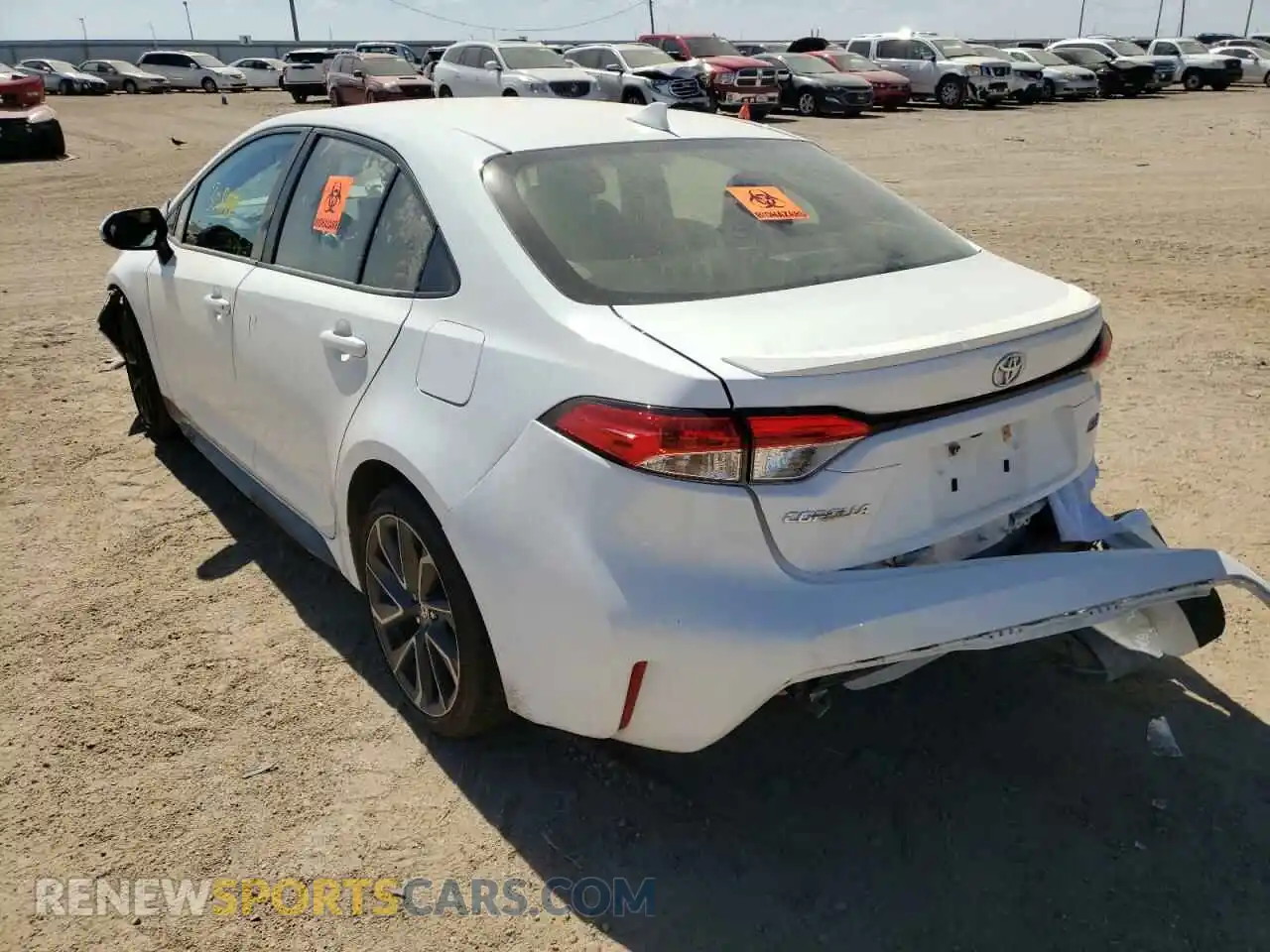 3 Фотография поврежденного автомобиля JTDS4MCE5MJ054857 TOYOTA COROLLA 2021