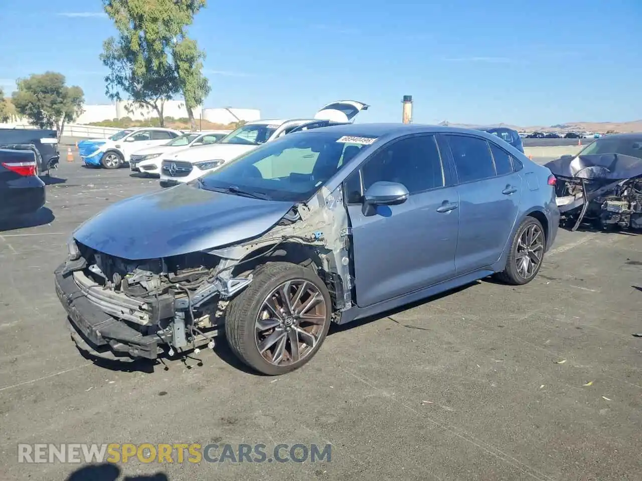 1 Photograph of a damaged car JTDS4MCE5MJ056608 TOYOTA COROLLA 2021