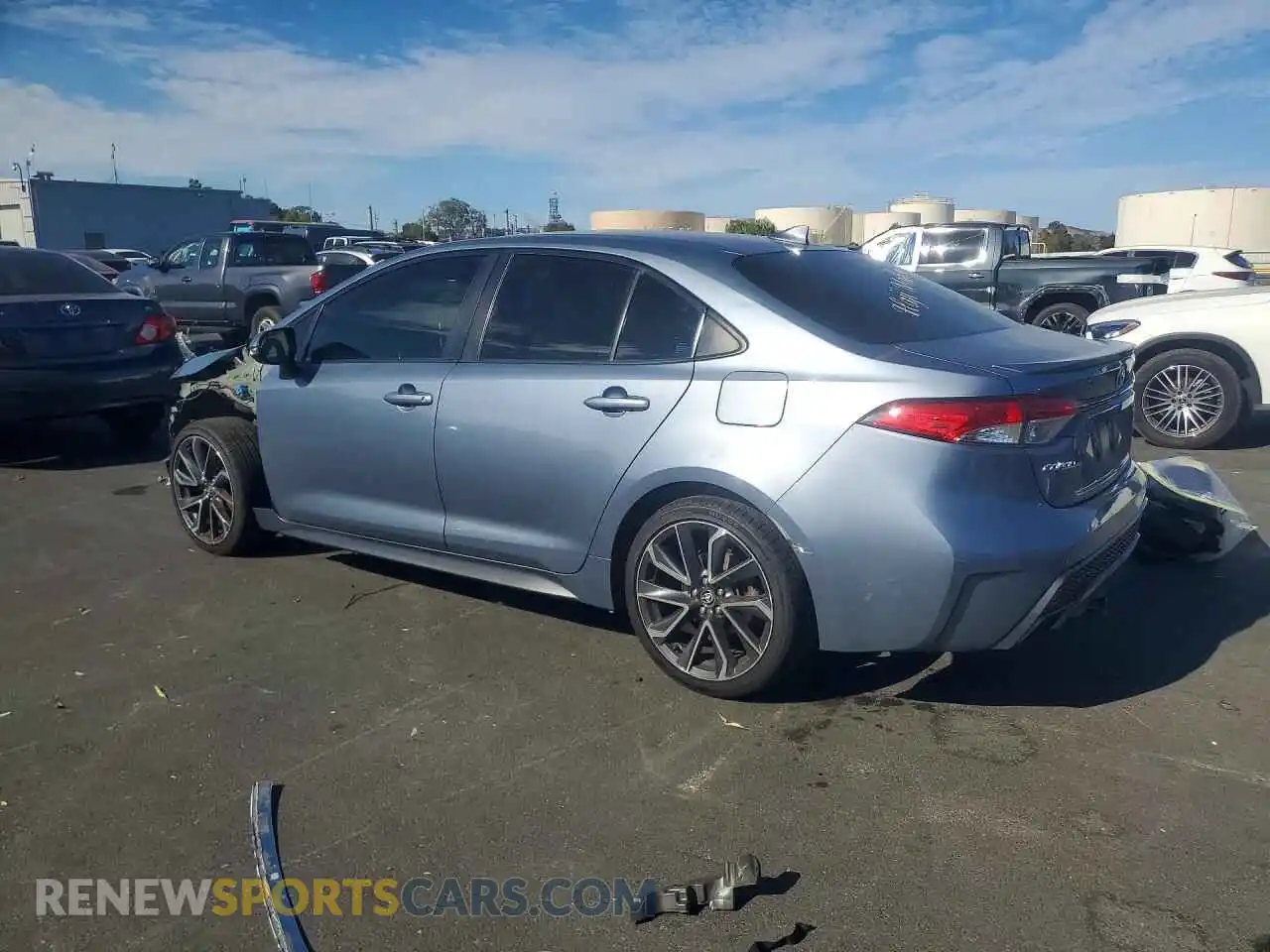 2 Photograph of a damaged car JTDS4MCE5MJ056608 TOYOTA COROLLA 2021