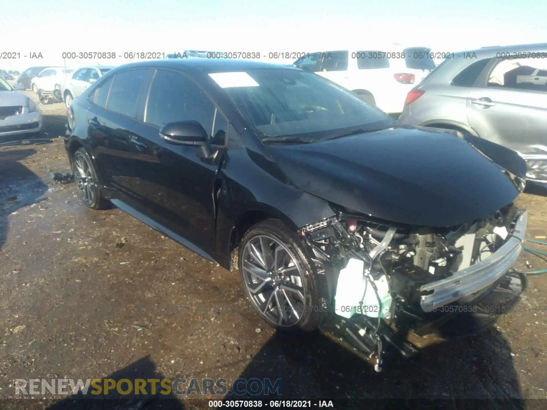1 Photograph of a damaged car JTDS4MCE5MJ062067 TOYOTA COROLLA 2021