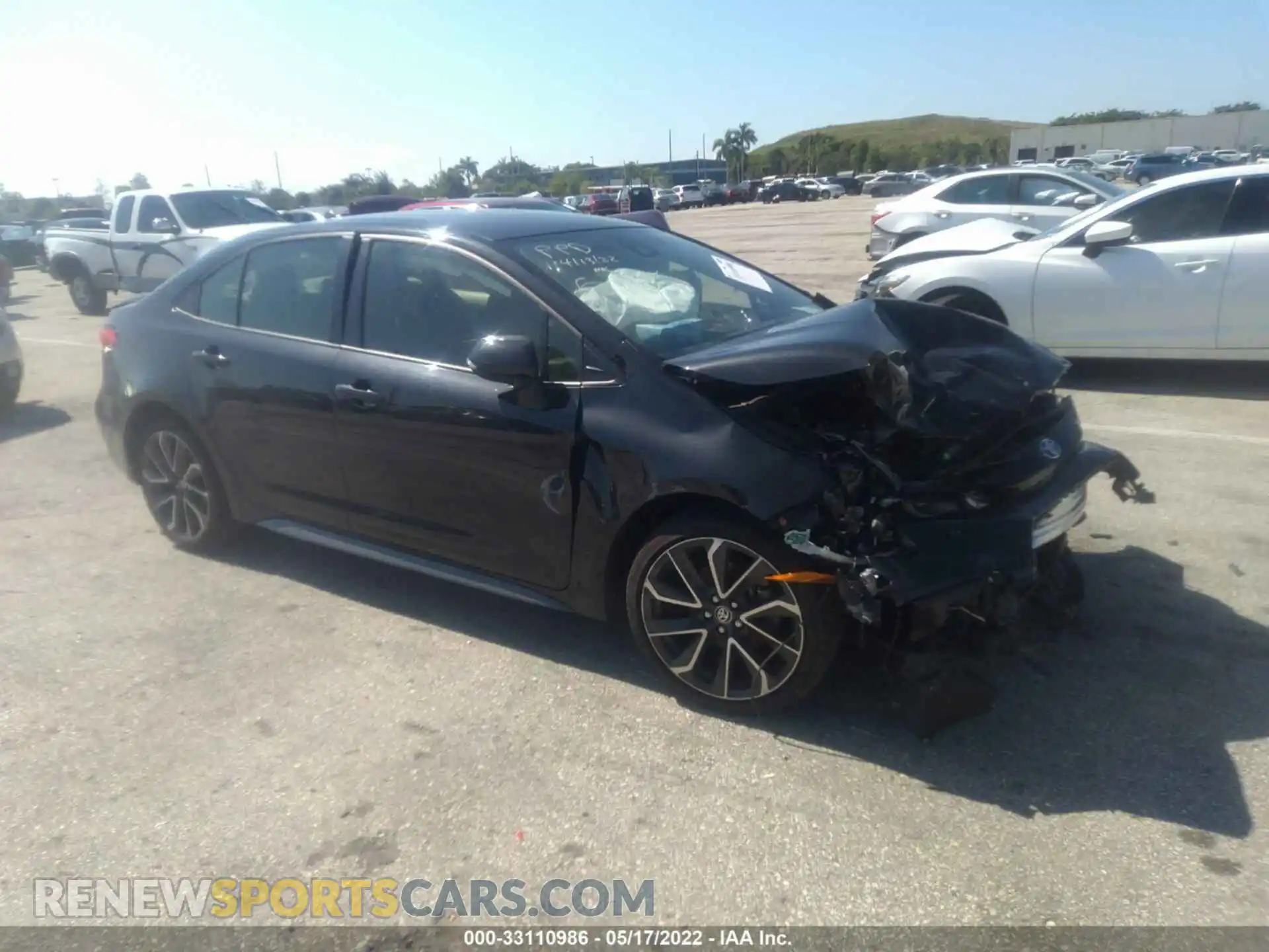 1 Photograph of a damaged car JTDS4MCE5MJ065180 TOYOTA COROLLA 2021
